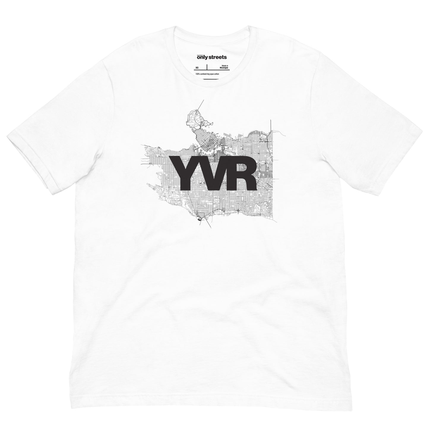 Vancouver Street Map Graphic Tee — minimalist streetwear | Mad Monkey
