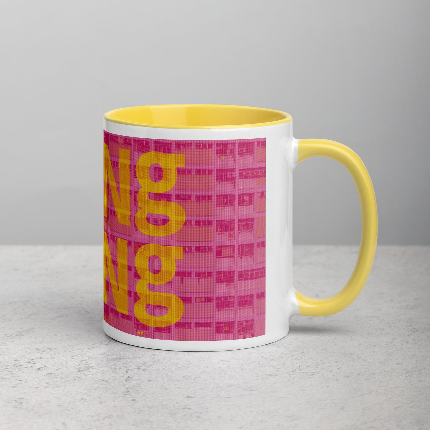 Hong Kong Concrete Archive Ceramic Mug — 11oz city graphic | Mad Monkey