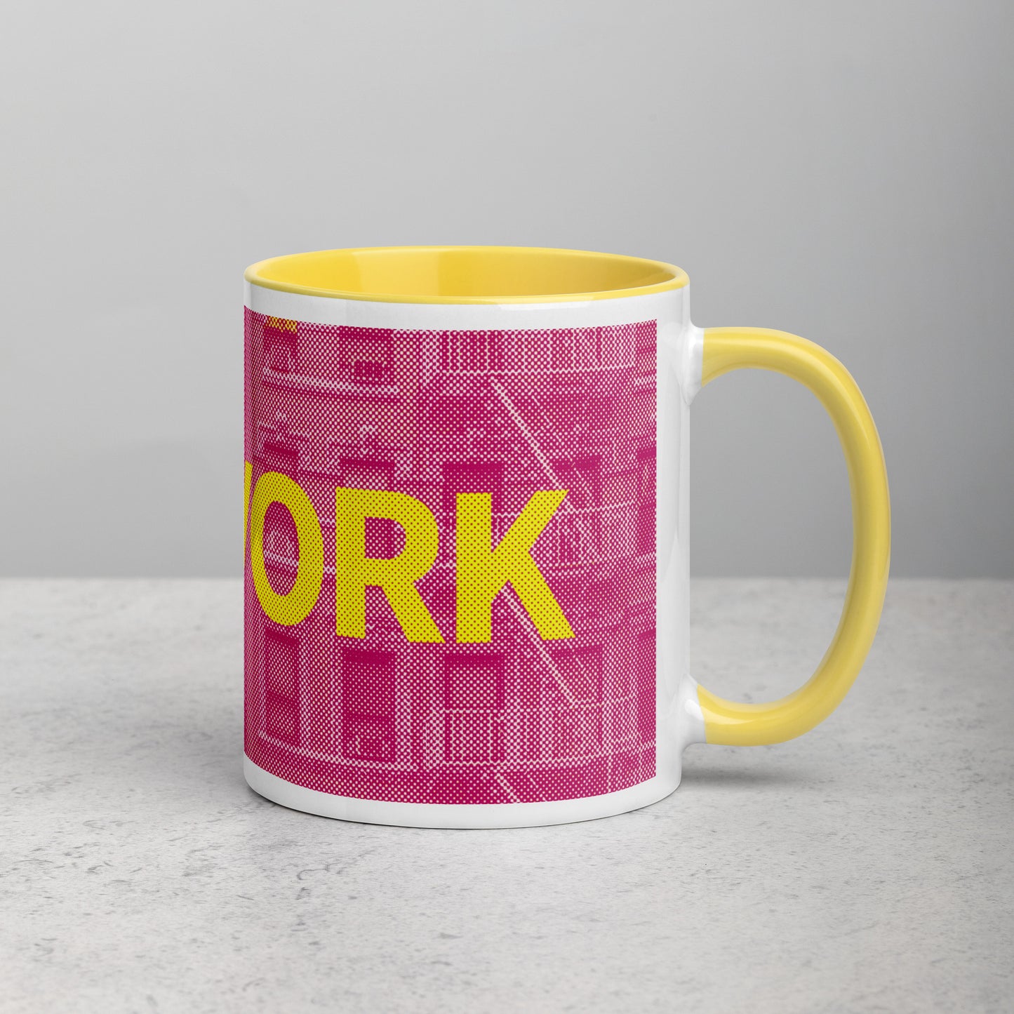 New York Concrete Archive Ceramic Mug — 11oz city graphic | Mad Monkey