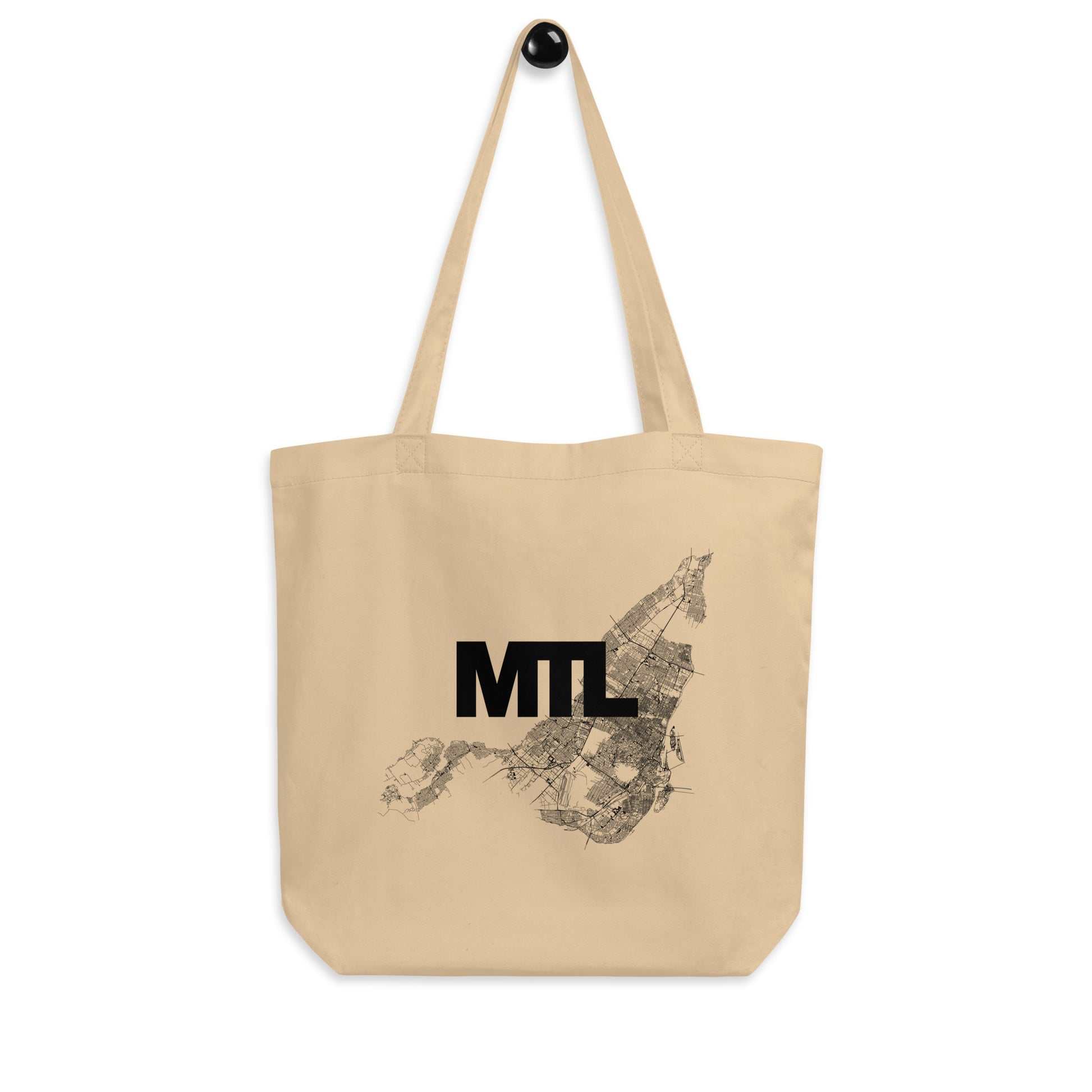 Montreal Only Streets Eco Tote Bag — city map print | Mad Monkey