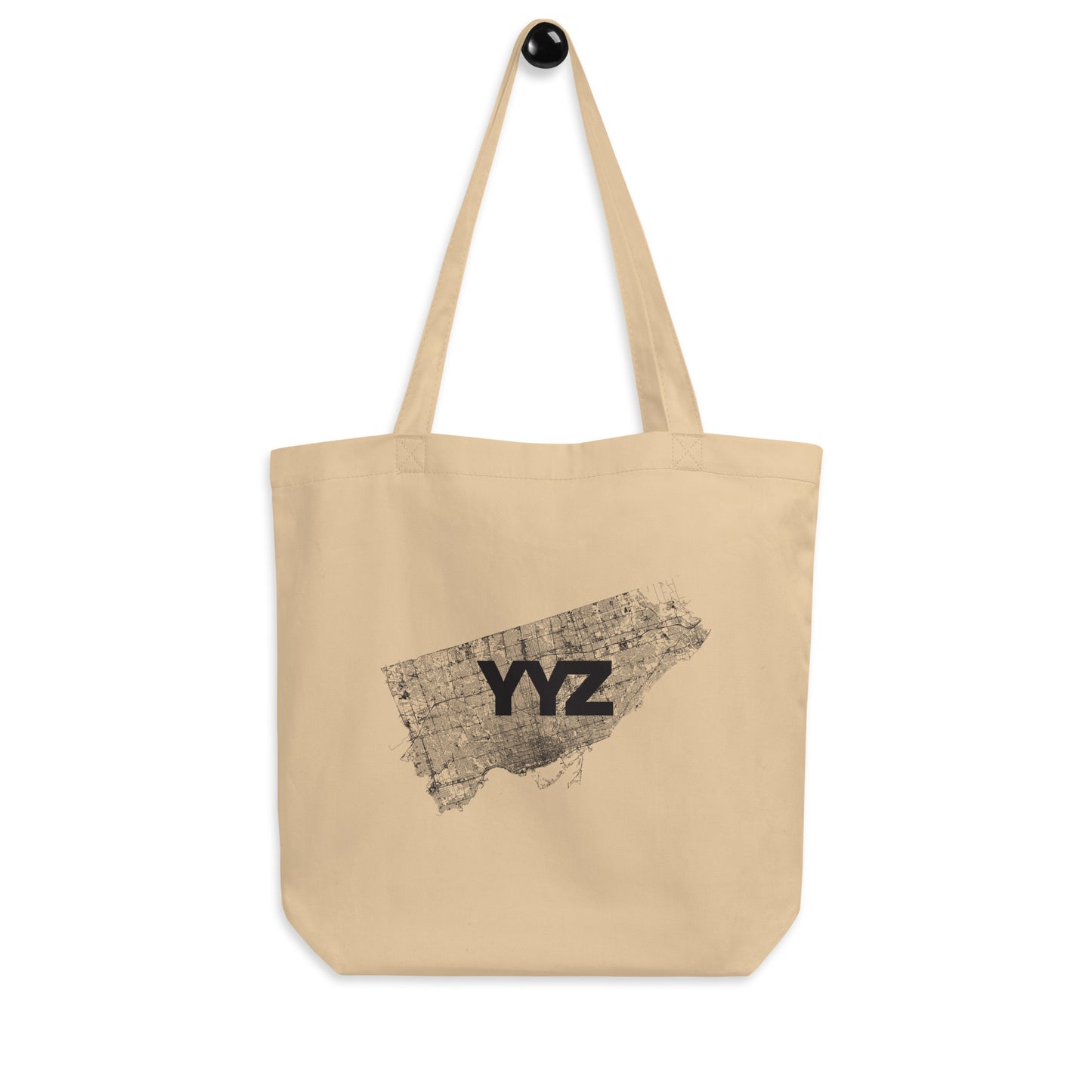 Toronto YYZ Only Streets Eco Tote Bag — city map print | Mad Monkey