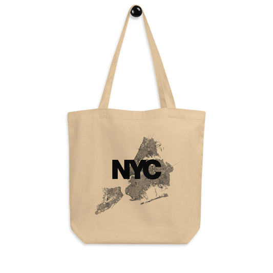 New York Only Streets Eco Tote Bag — city map print | Mad Monkey