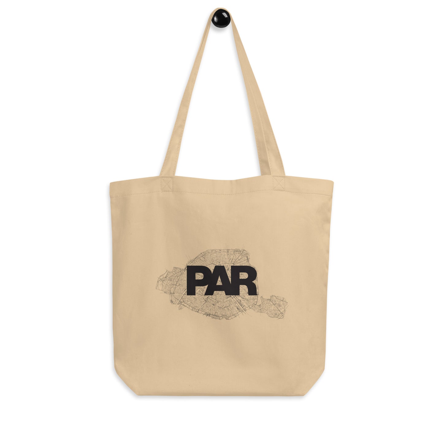 Paris France Only Streets Eco Tote Bag — city map print | Mad Monkey