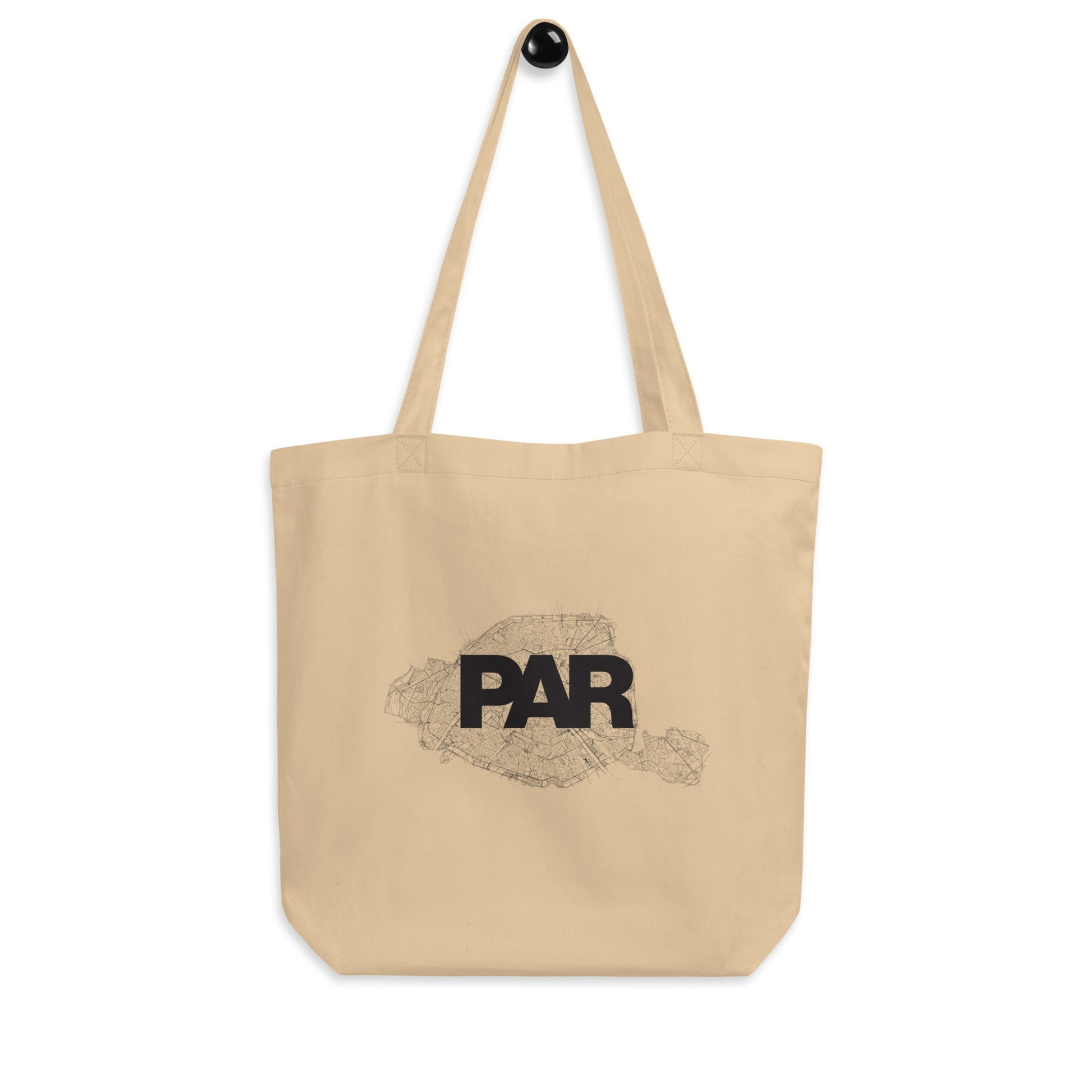 Paris France Only Streets Eco Tote Bag — city map print | Mad Monkey