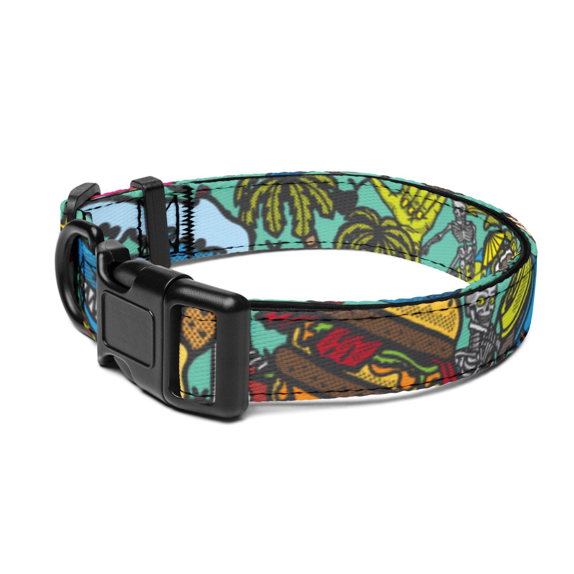 Mad Monkey Pet Collar — city graphic dog collar | Mad Monkey