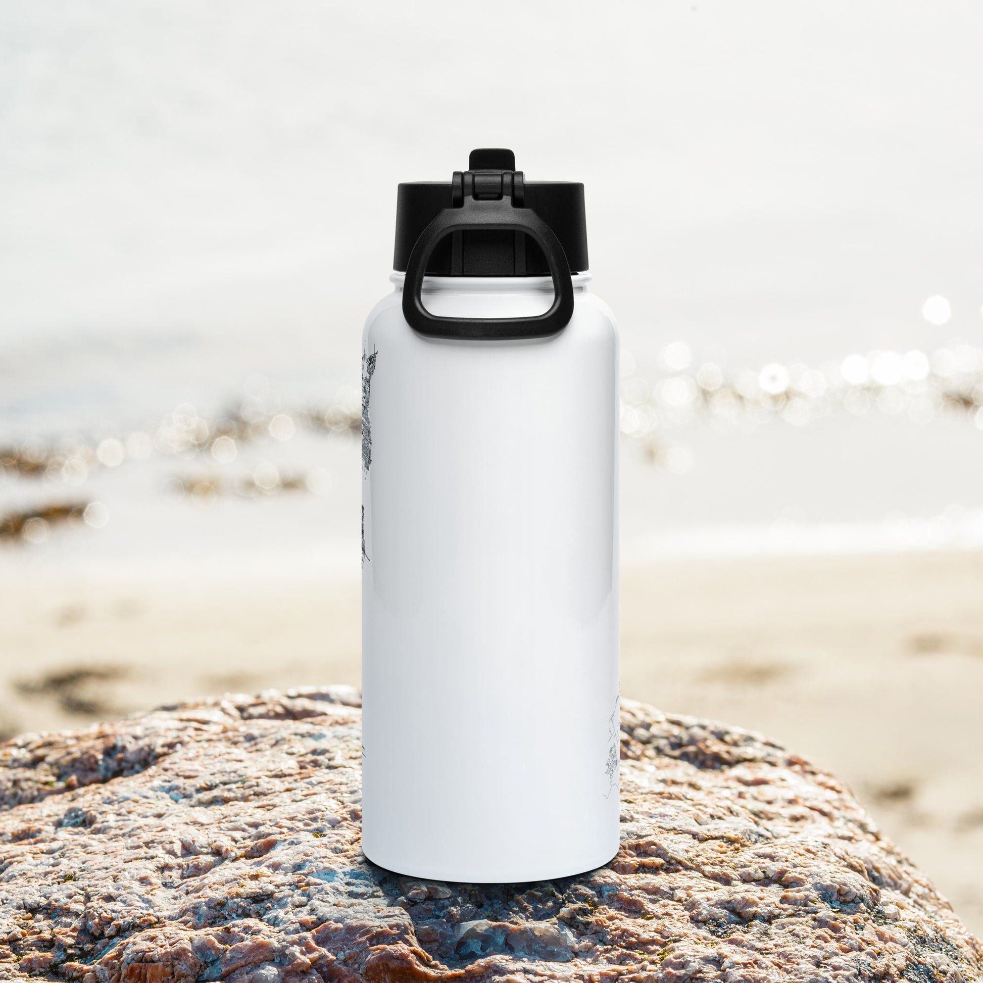 Montreal Only Streets Stainless Steel Water Bottle — 20oz | Mad Monkey