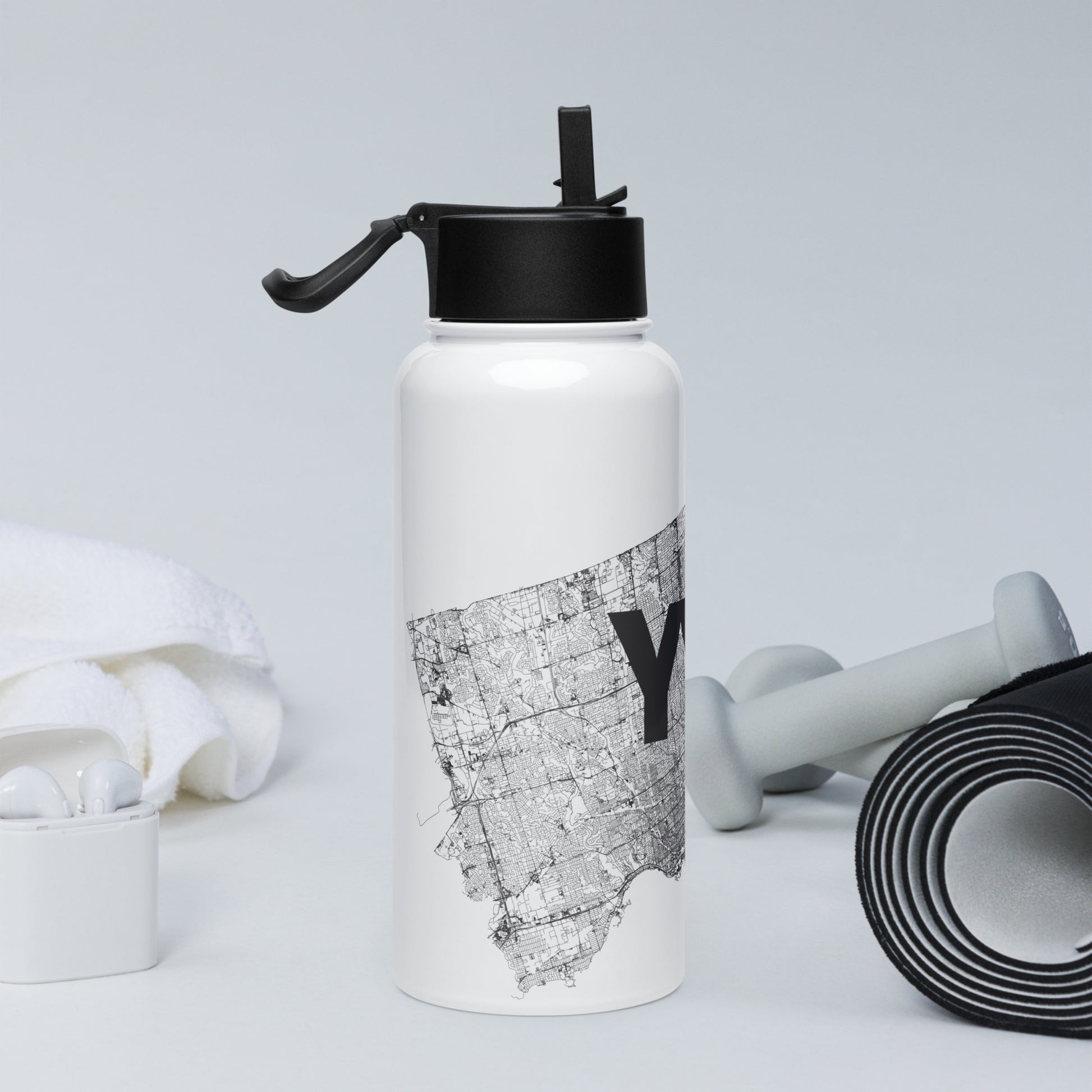 Toronto Only Streets Stainless Steel Water Bottle — 20oz | Mad Monkey