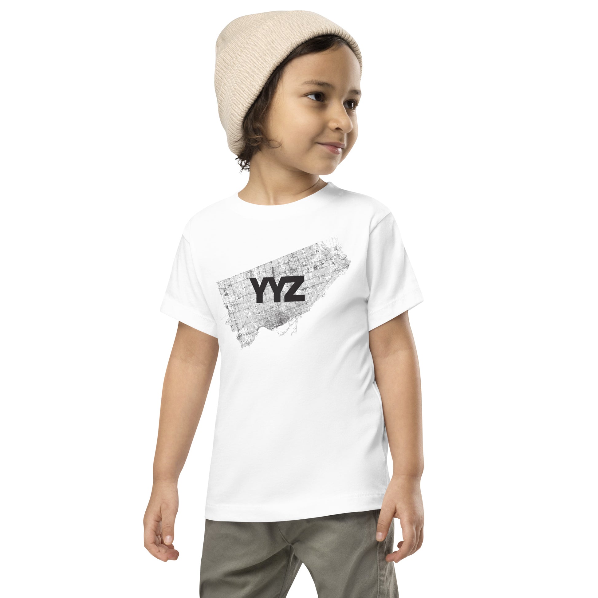 Toronto YYZ Only Streets Toddler Tee — kids city graphic shirt | Mad Monkey