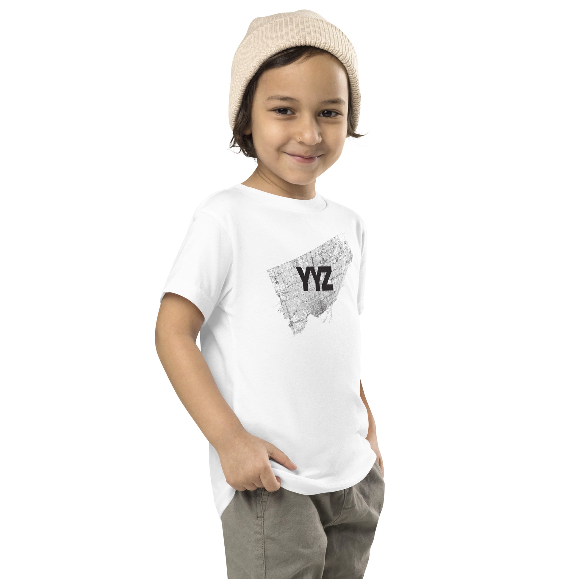 Toronto YYZ Only Streets Toddler Tee — kids city graphic shirt | Mad Monkey