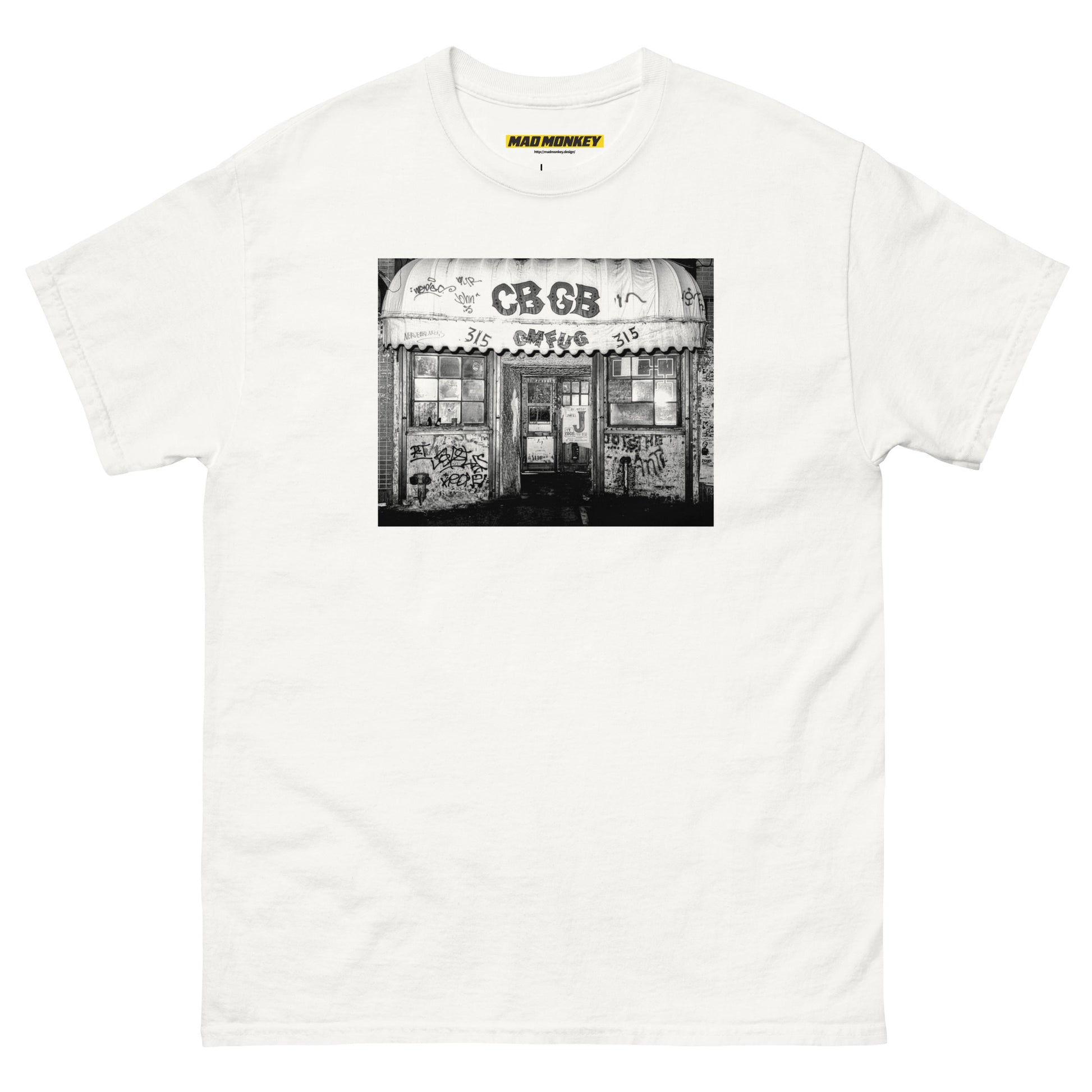 CBGB Vintage Rock Bar Graphic Tee — halftone print | Mad Monkey