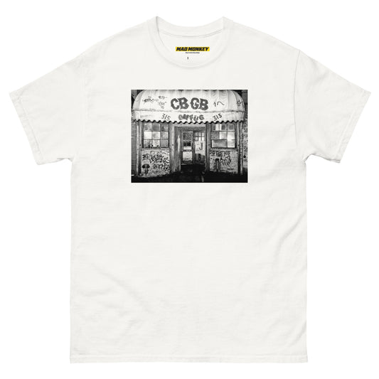 CBGB Vintage Rock Bar Graphic Tee — halftone print | Mad Monkey
