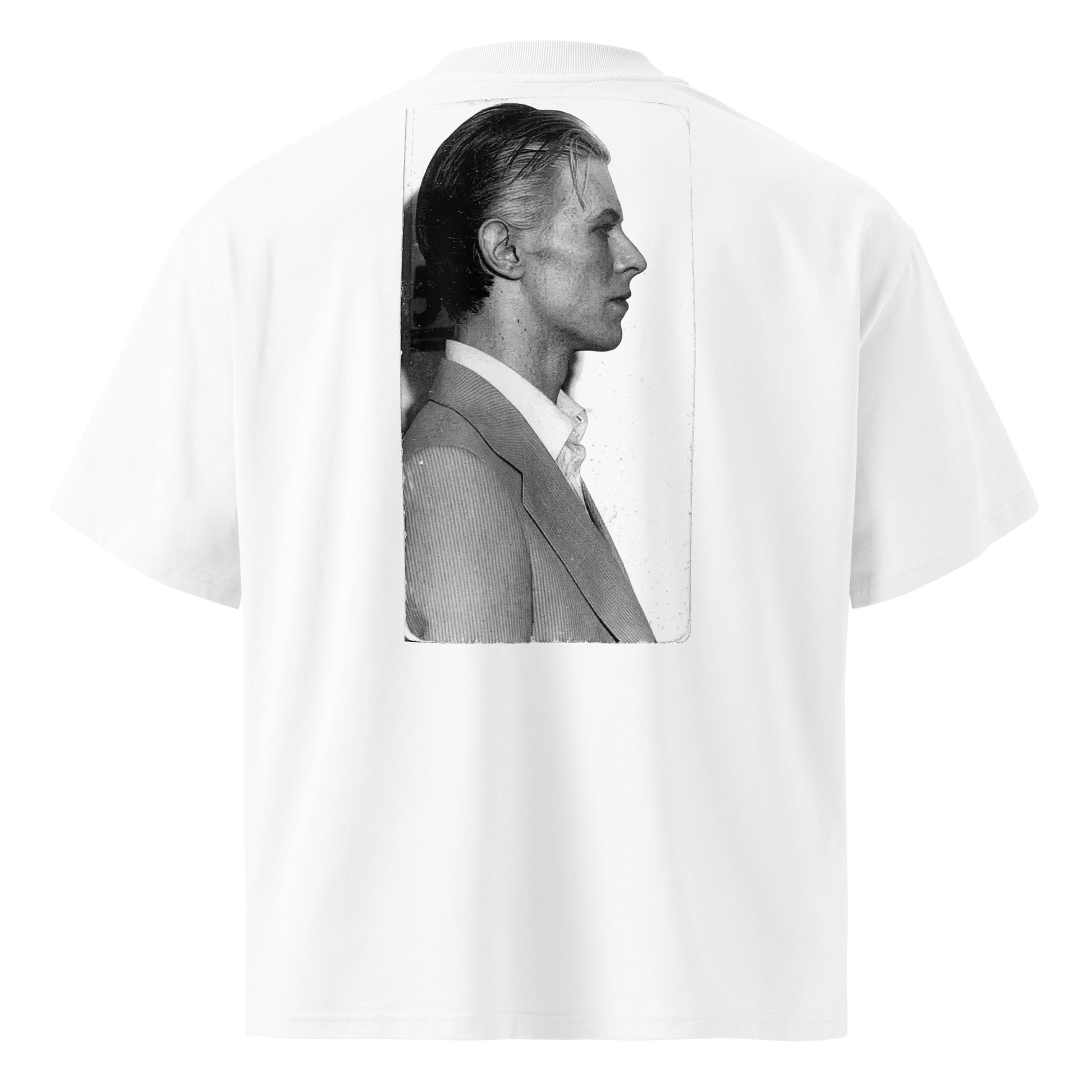 David Bowie Mugshot Oversized Graphic Tee — organic cotton | Mad Monkey