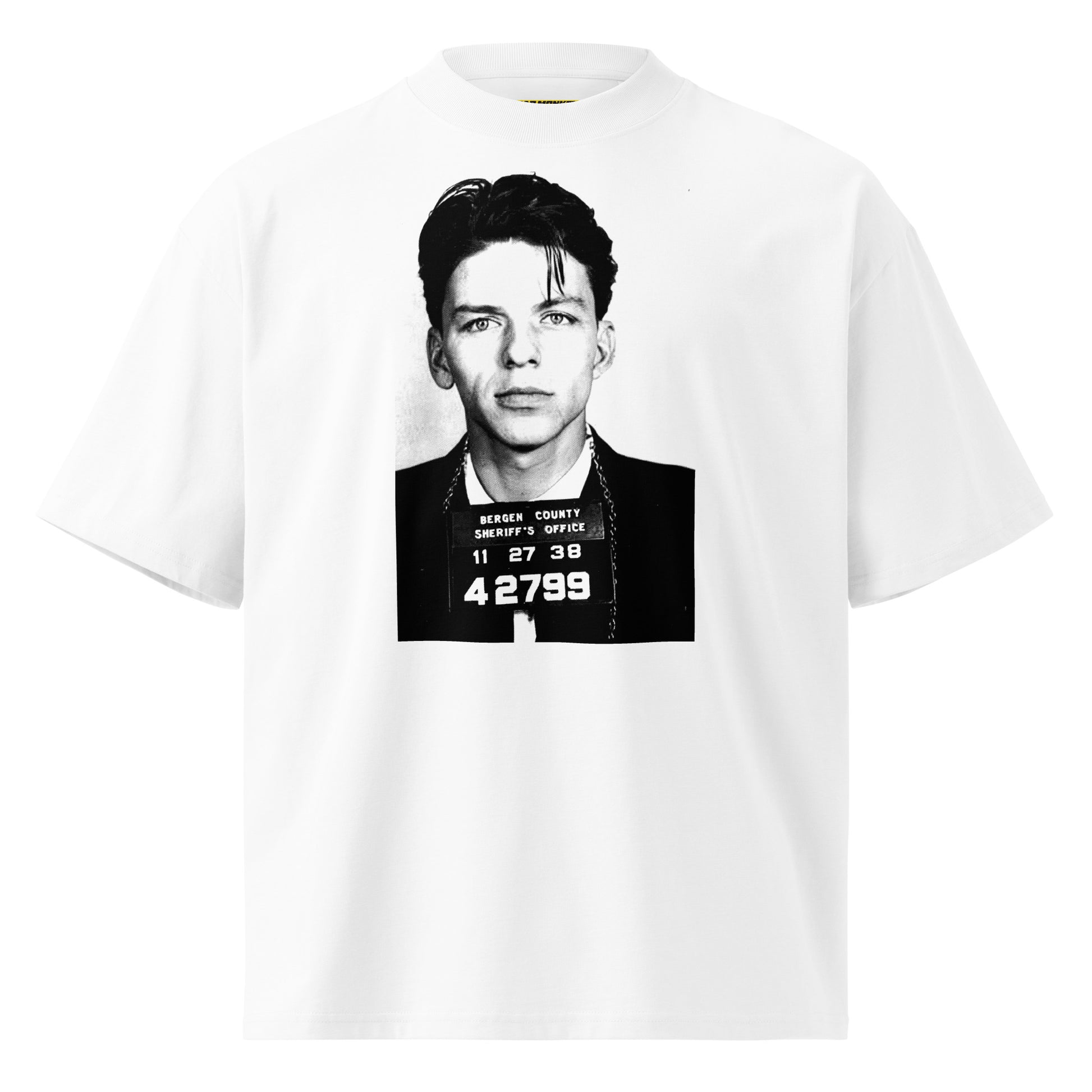 Frank Sinatra Mugshot Oversized Graphic Tee — organic cotton | Mad Monkey