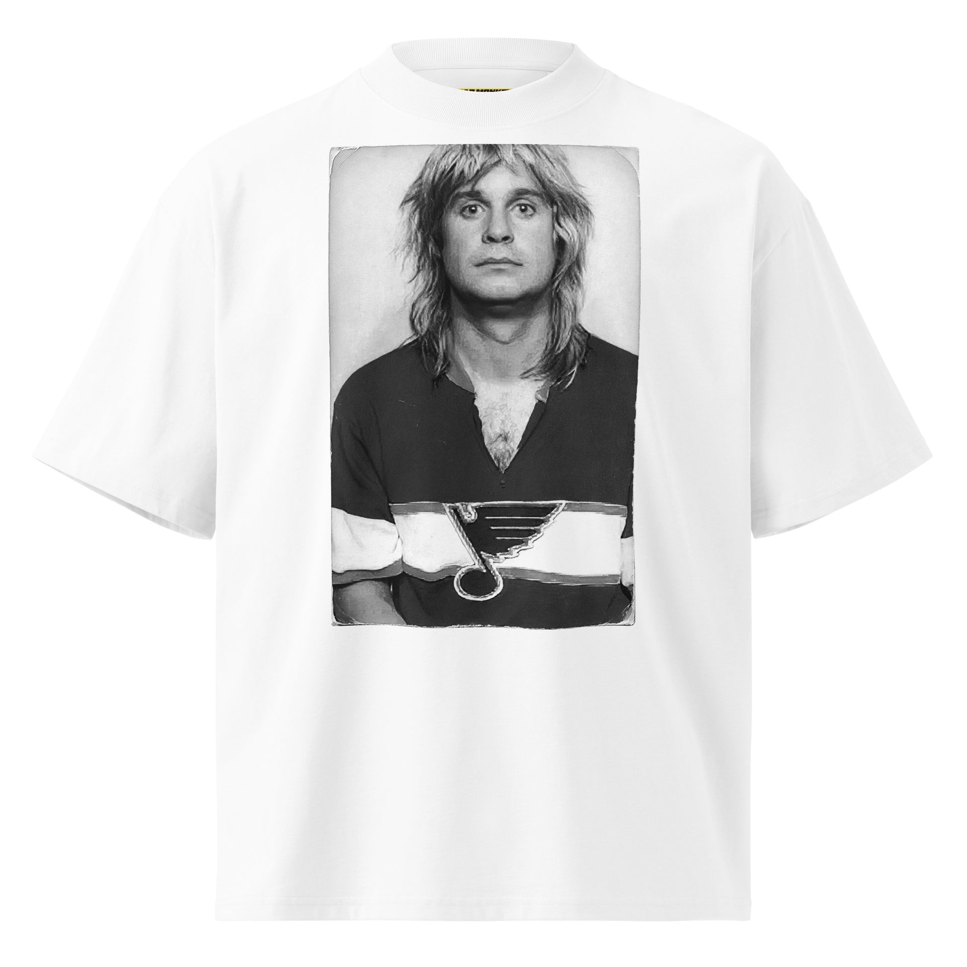 Ozzy Osbourne Mugshot Oversized Graphic Tee — organic cotton | Mad Monkey