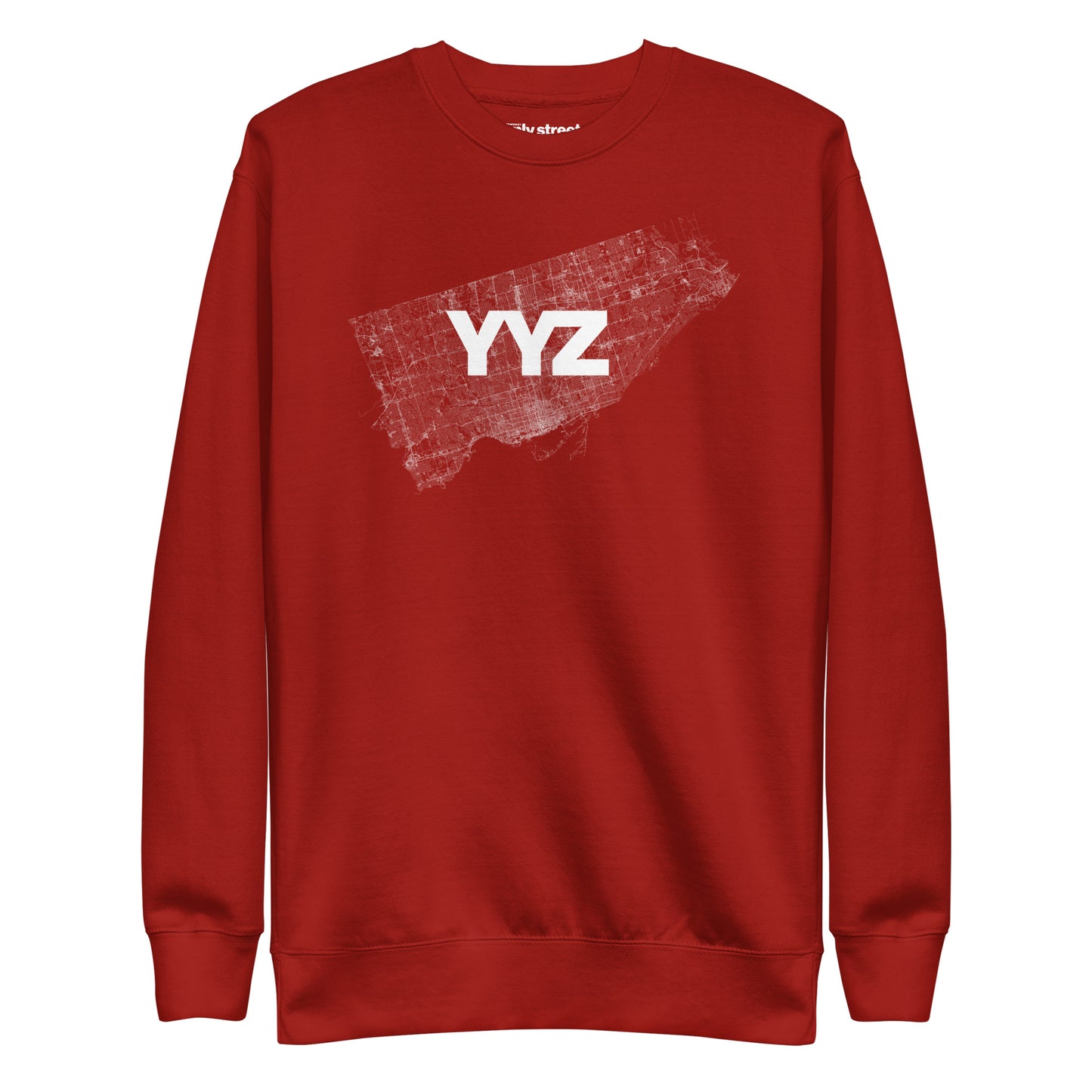Toronto YYZ Only Streets Premium Sweatshirt — city graphic | Mad Monkey