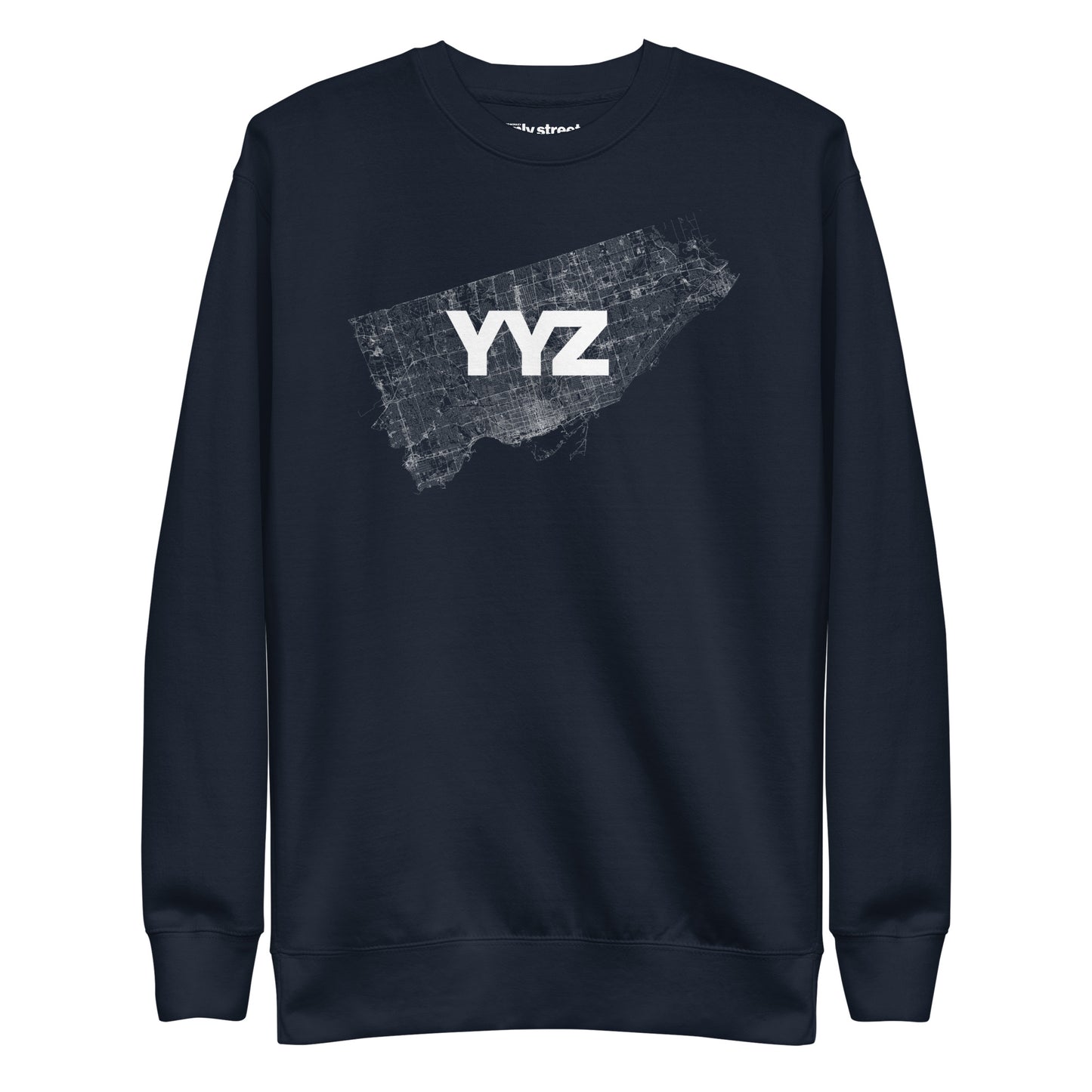 Toronto YYZ Only Streets Premium Sweatshirt — city graphic | Mad Monkey
