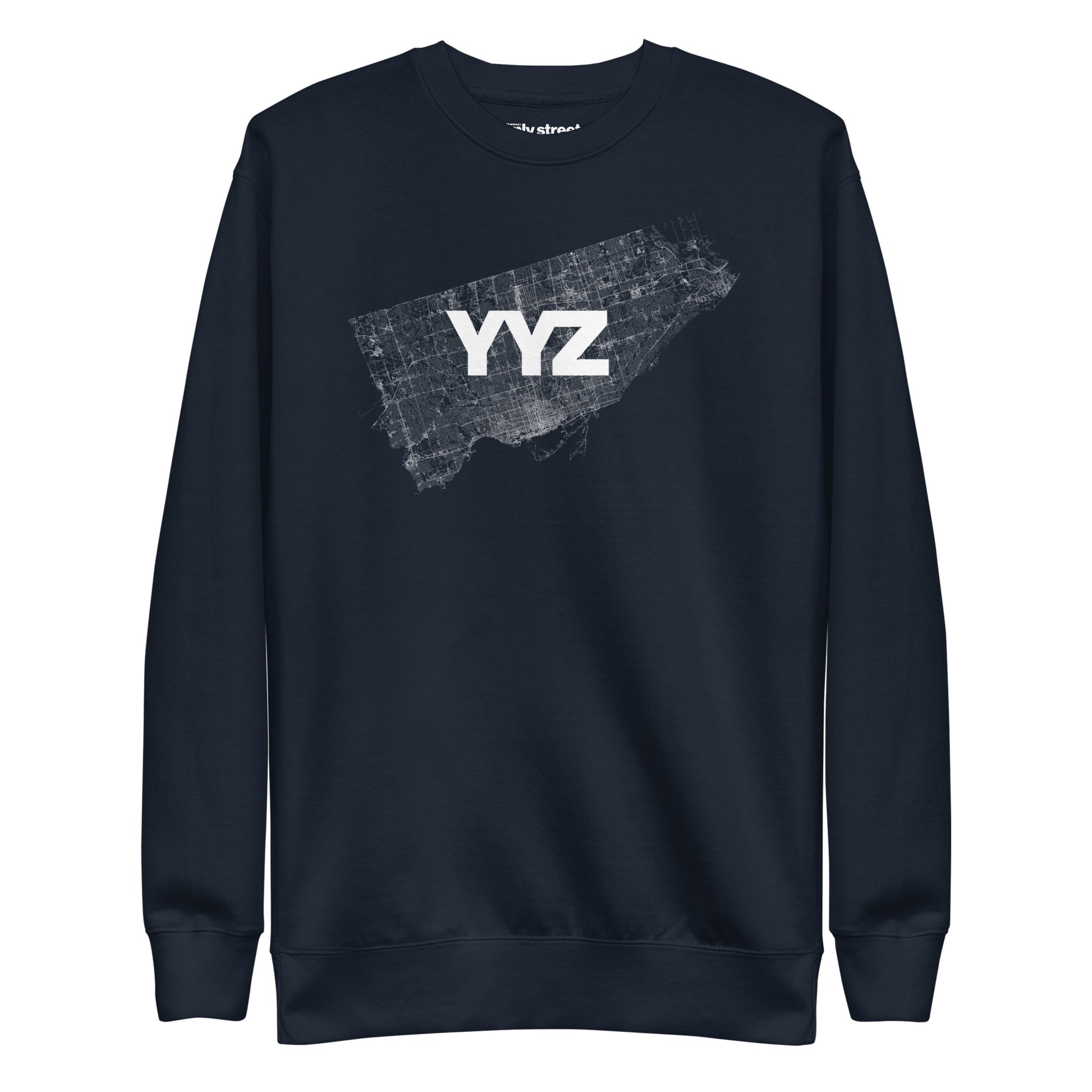 Toronto YYZ Only Streets Premium Sweatshirt — city graphic | Mad Monkey