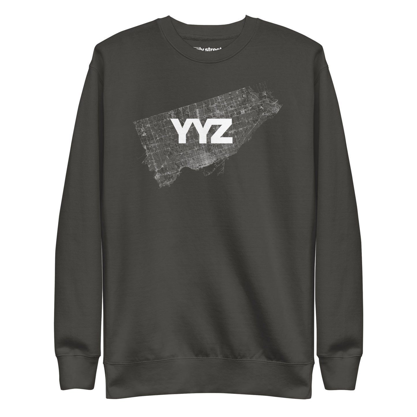 Toronto YYZ Only Streets Premium Sweatshirt — city graphic | Mad Monkey