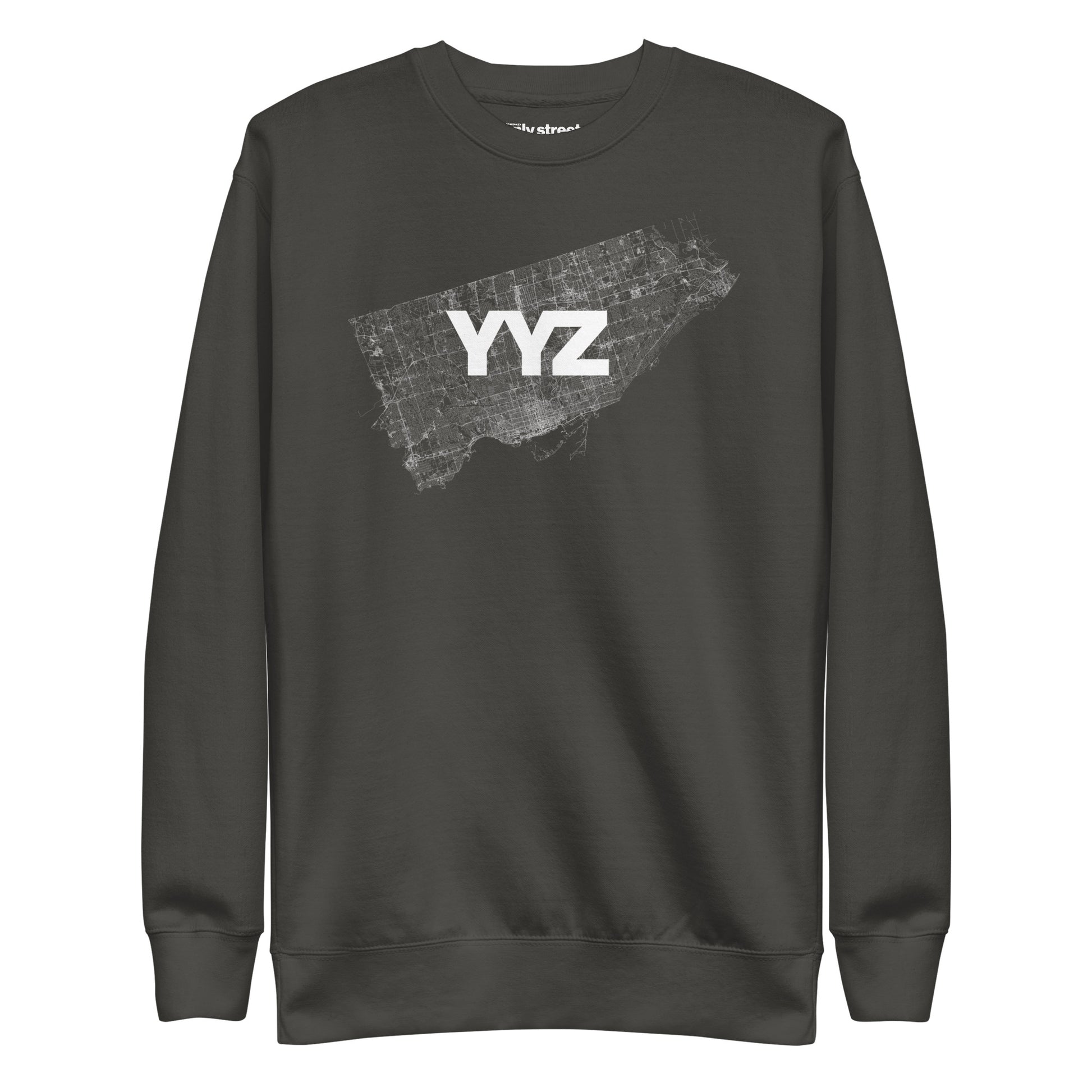 Toronto YYZ Only Streets Premium Sweatshirt — city graphic | Mad Monkey