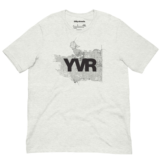 Vancouver Street Map Graphic Tee — minimalist streetwear | Mad Monkey