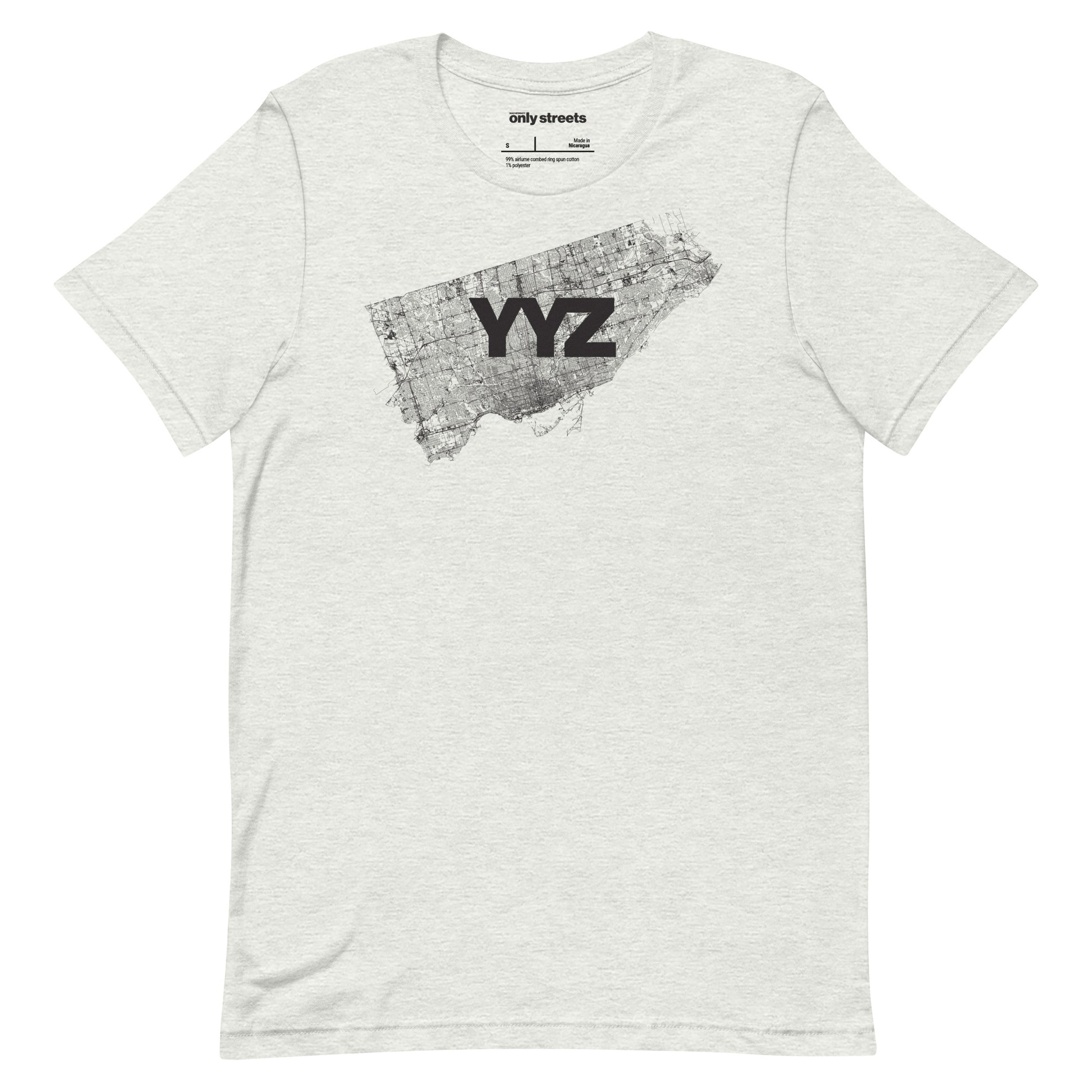 Toronto Street Map Graphic Tee — eco ink Canadian streetwear | Mad Monkey