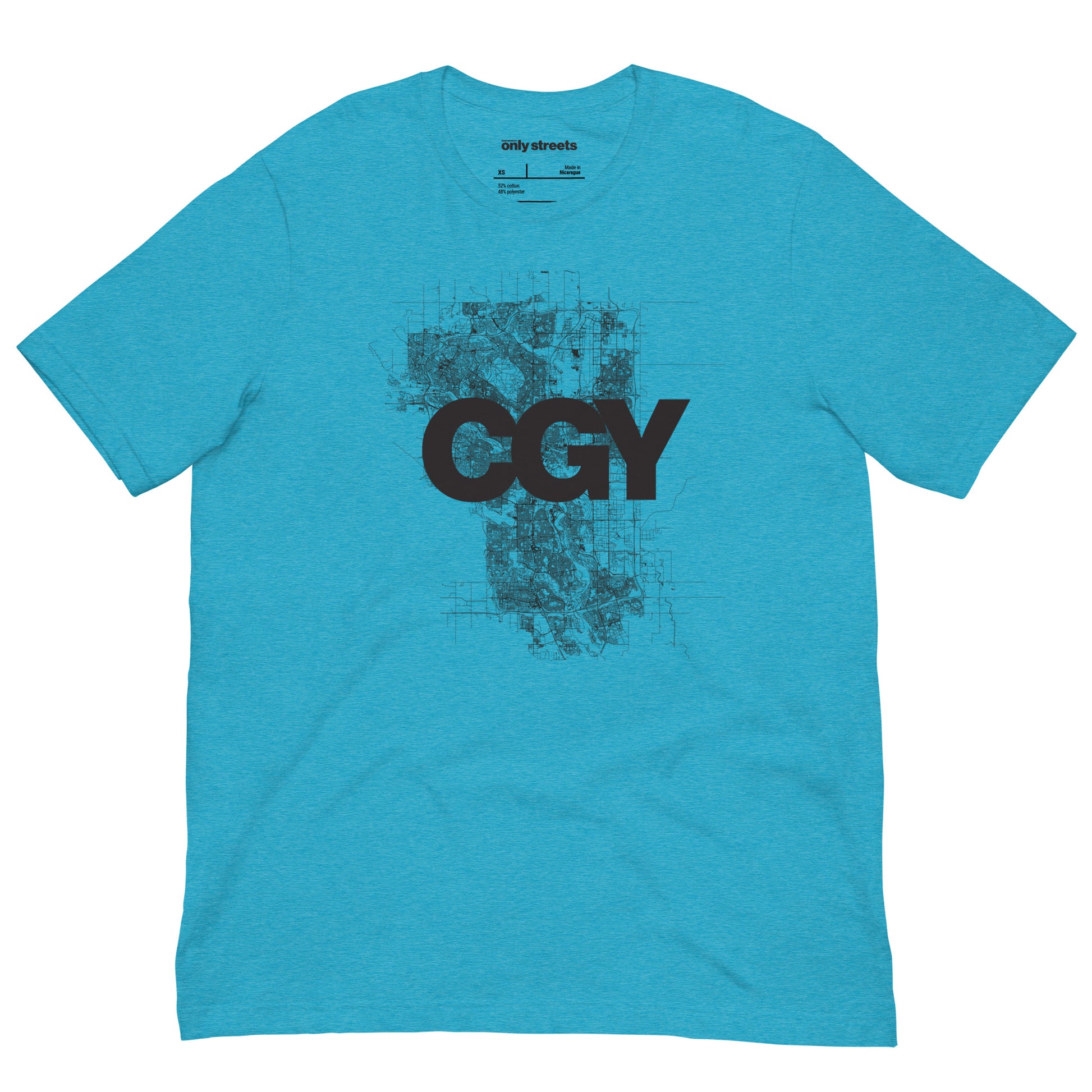 Calgary Street Map Graphic Tee — eco ink Canadian streetwear | Mad Monkey