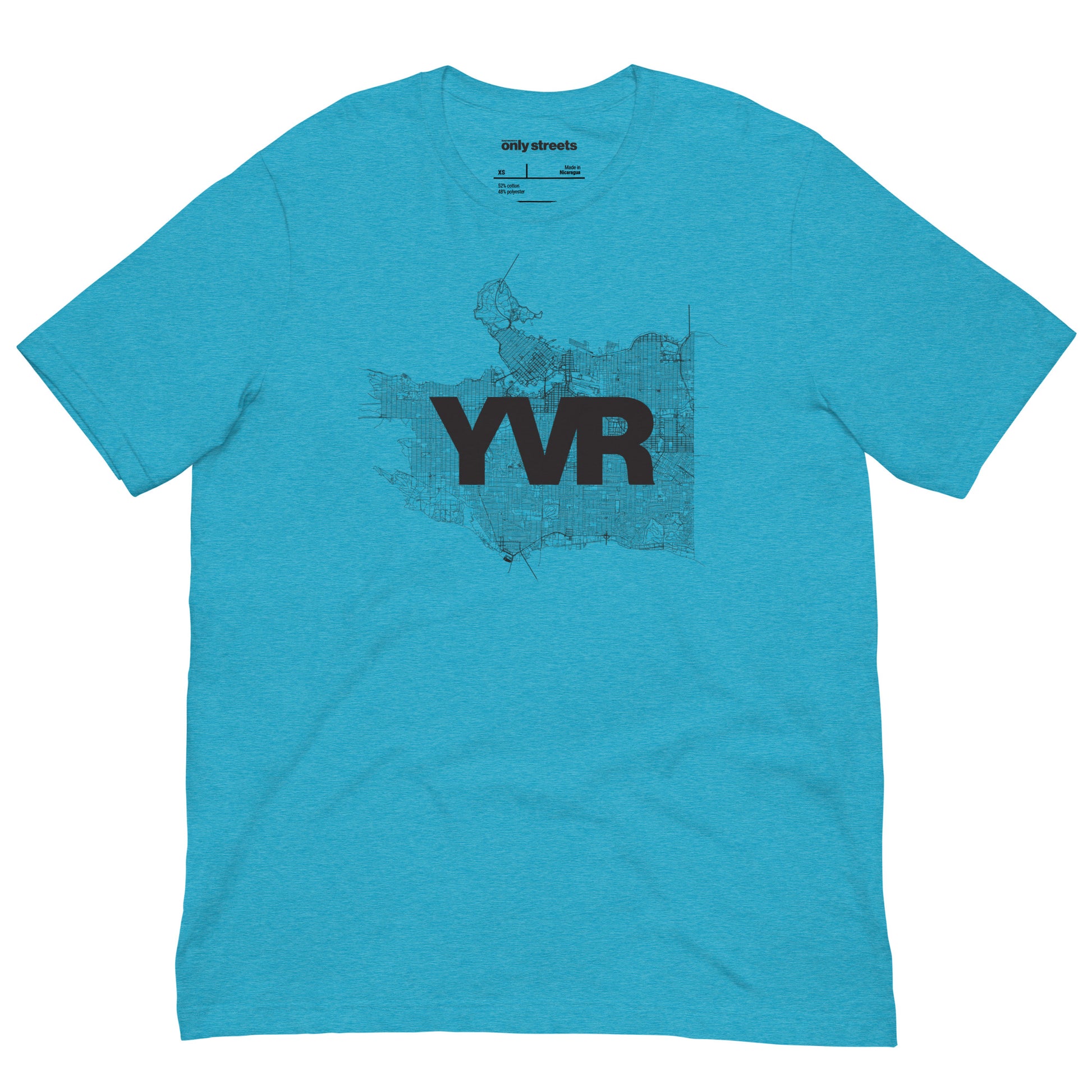 Vancouver Street Map Graphic Tee — minimalist streetwear | Mad Monkey