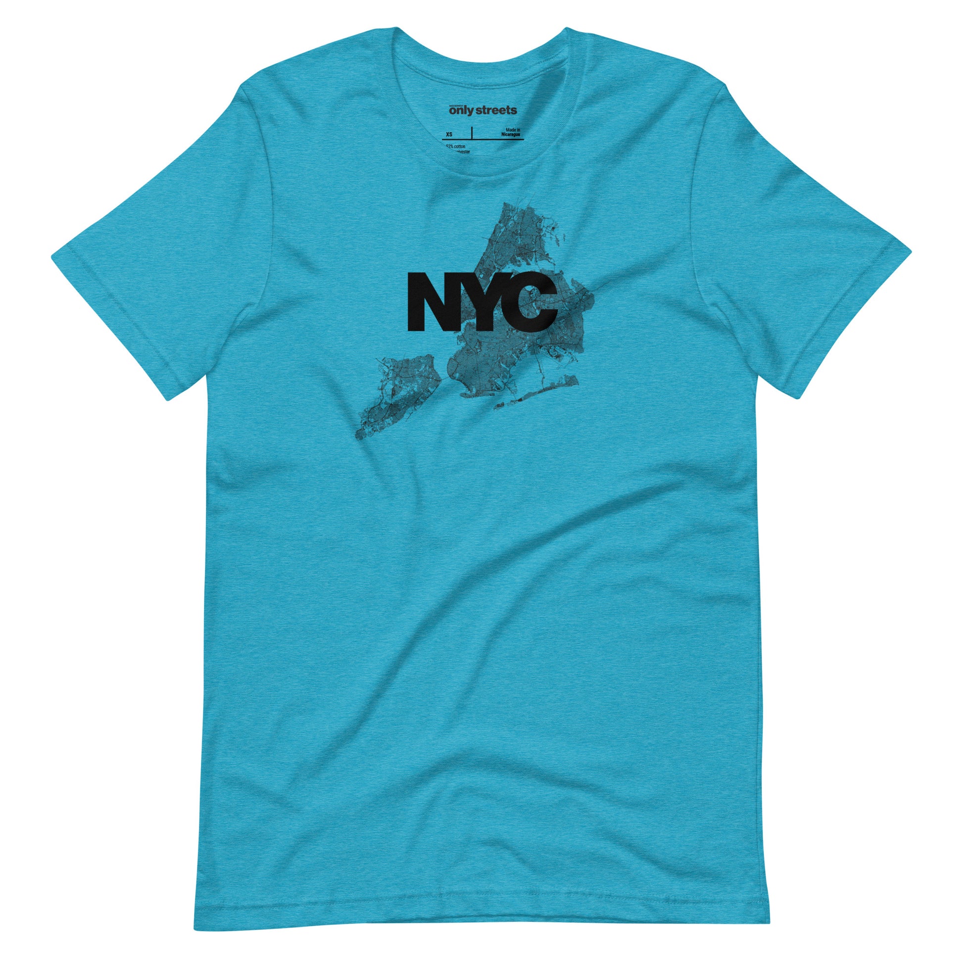 Only Streets New York Tee lifestyle — city map apparel | Mad Monkey