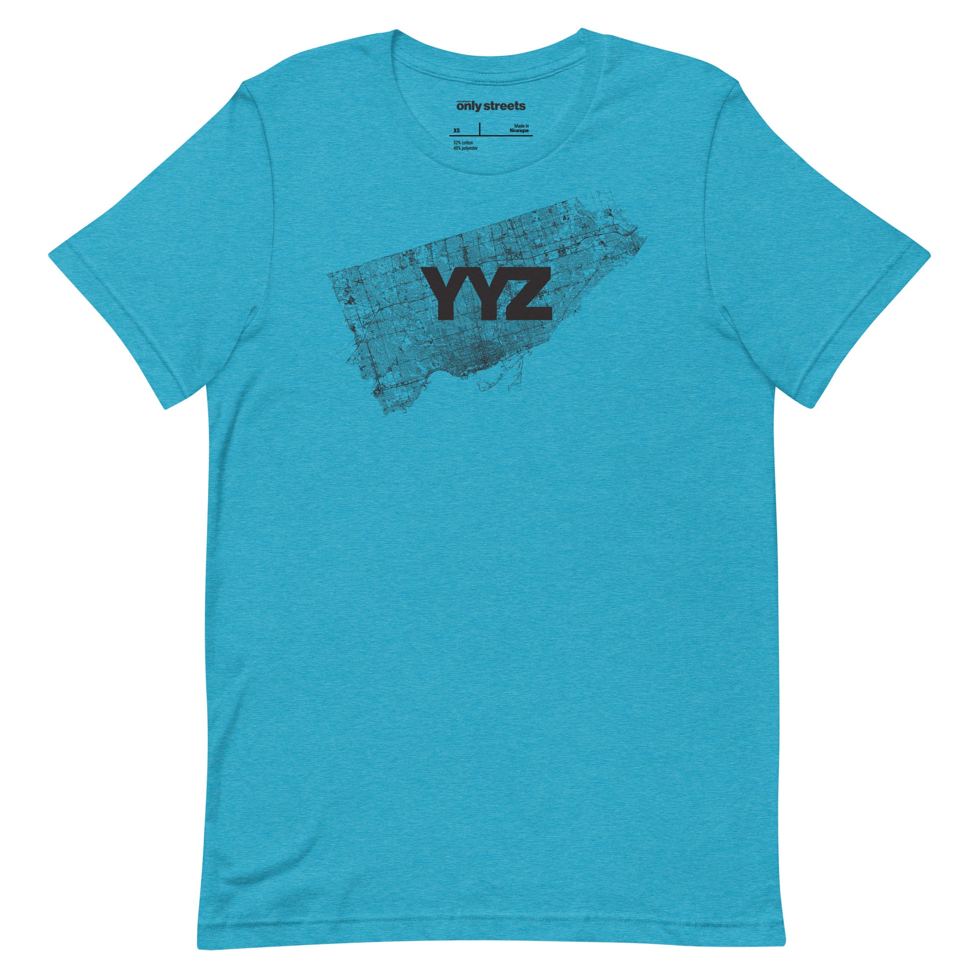 Toronto Street Map Graphic Tee — eco ink Canadian streetwear | Mad Monkey