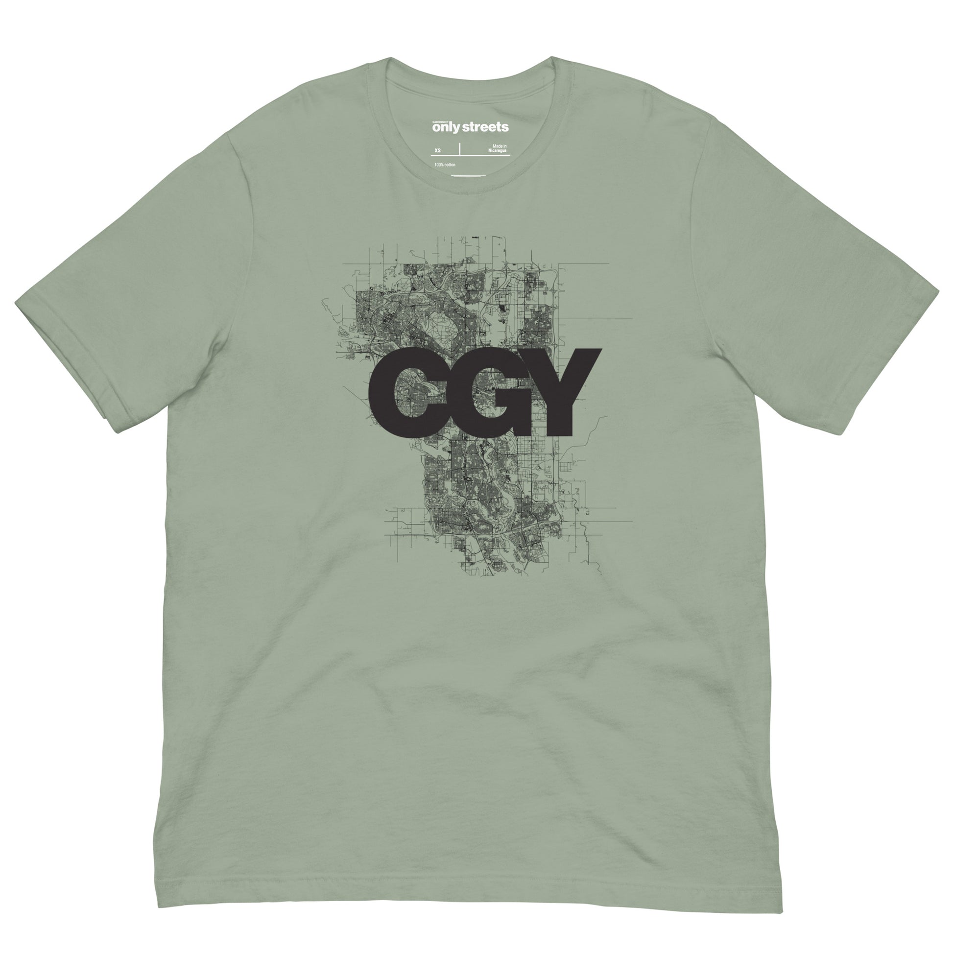 Calgary Street Map Graphic Tee — eco ink Canadian streetwear | Mad Monkey