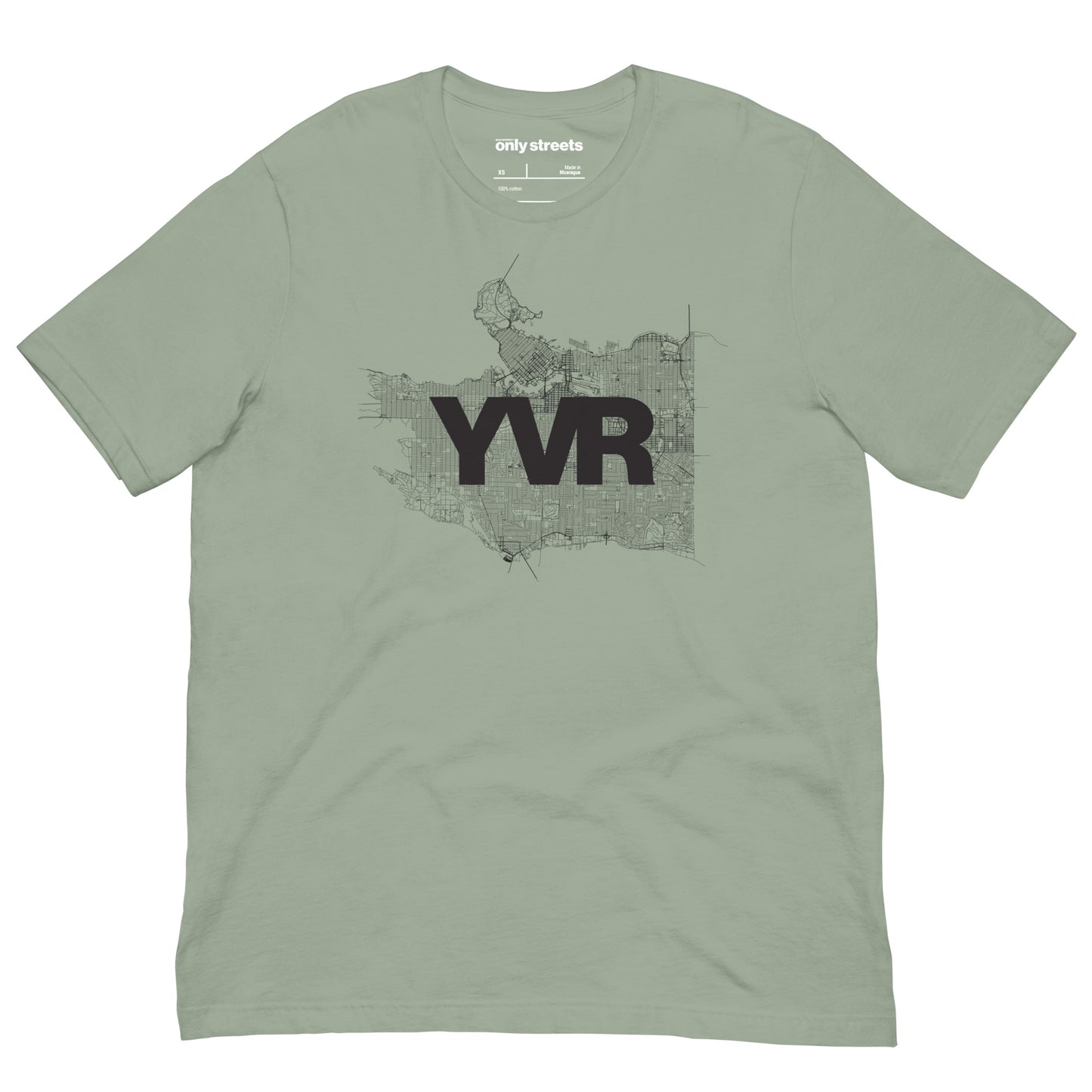 Vancouver Street Map Graphic Tee — minimalist streetwear | Mad Monkey