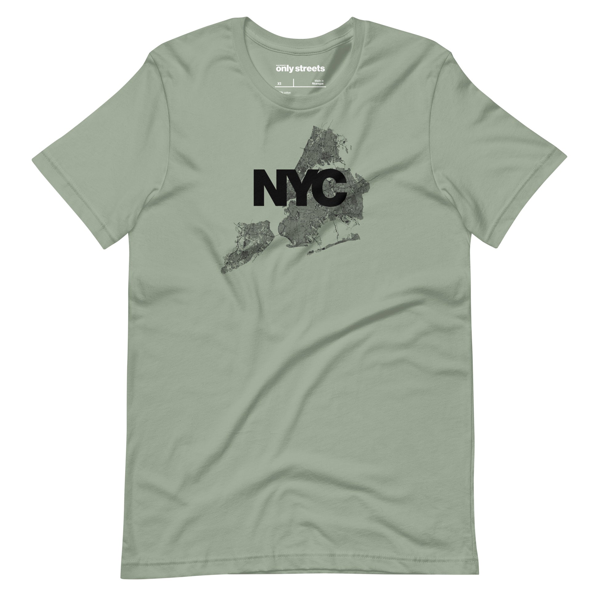 Only Streets New York Tee lifestyle — city map apparel | Mad Monkey