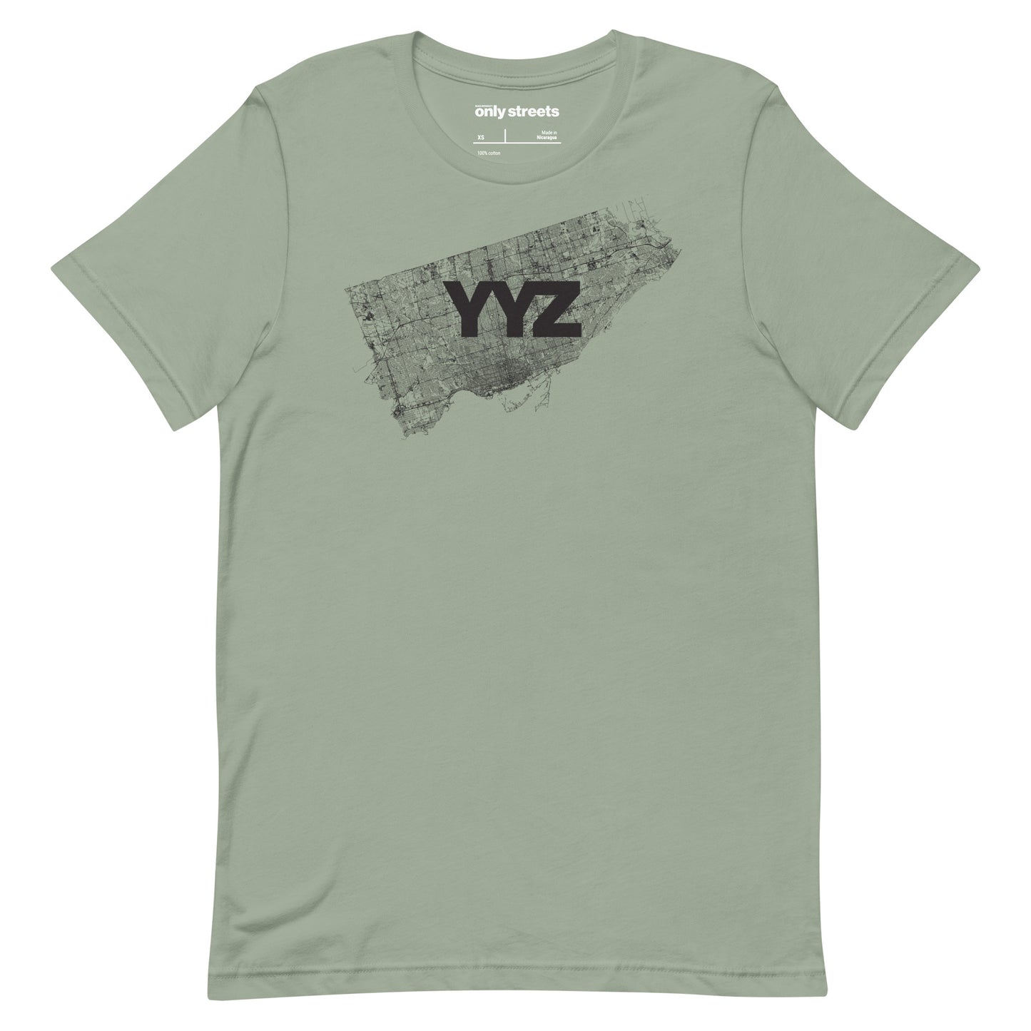 Toronto Street Map Graphic Tee — eco ink Canadian streetwear | Mad Monkey