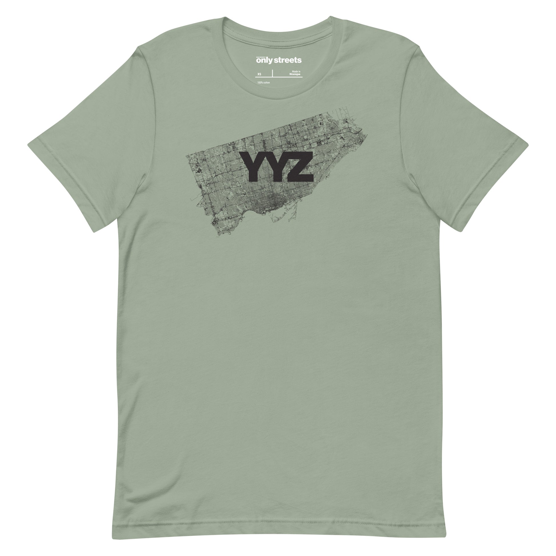 Toronto Street Map Graphic Tee — eco ink Canadian streetwear | Mad Monkey