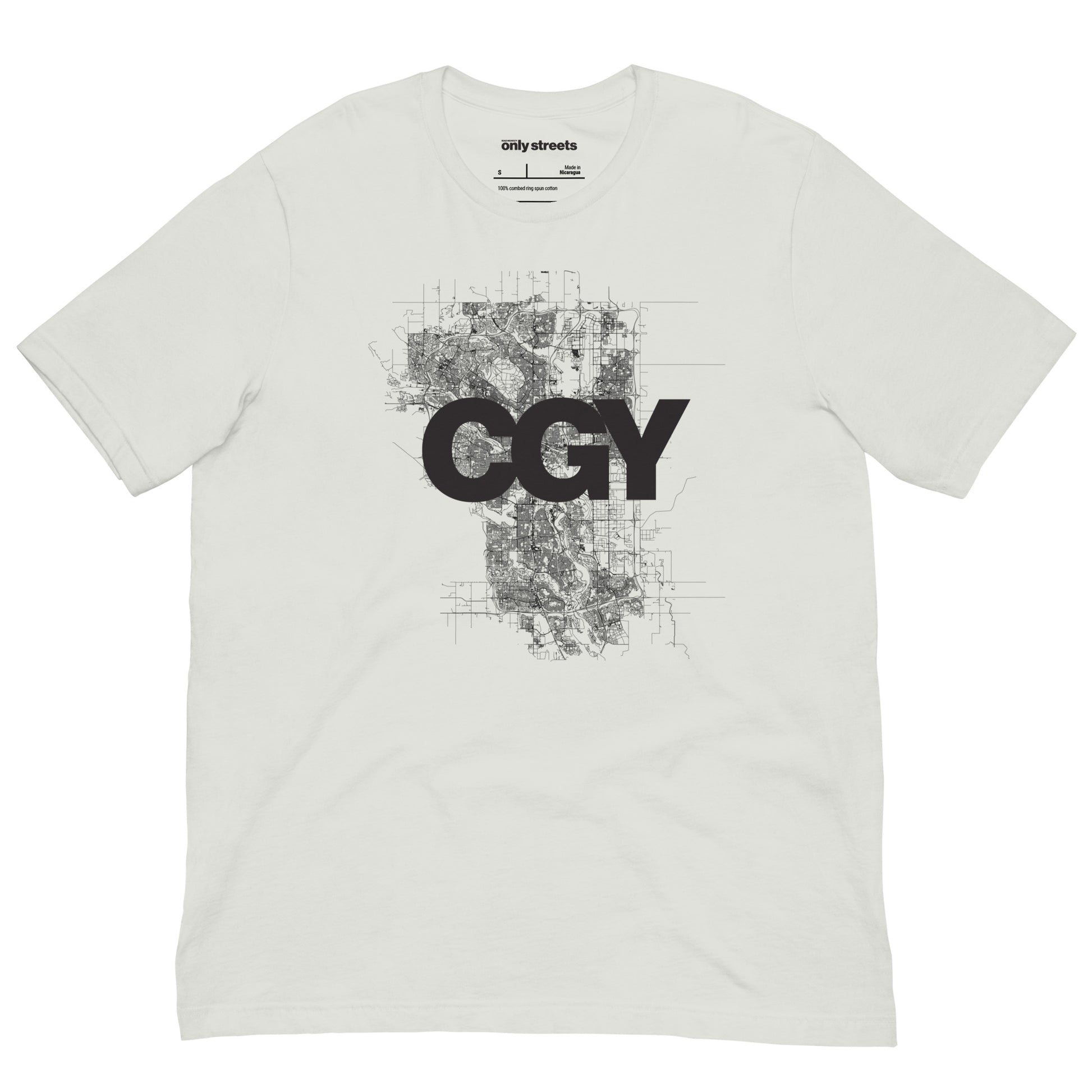 Calgary Street Map Graphic Tee — eco ink Canadian streetwear | Mad Monkey