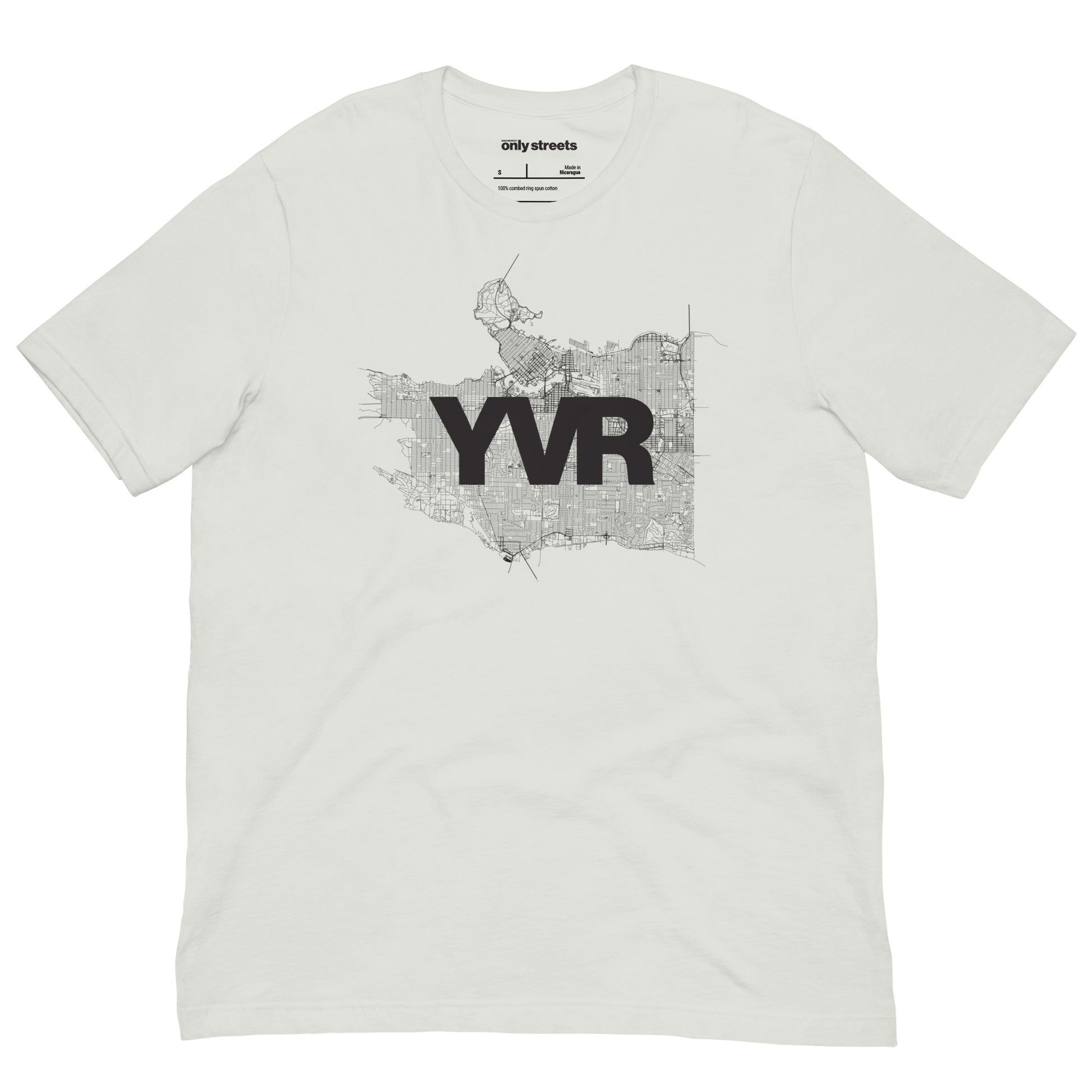 Vancouver Street Map Graphic Tee — minimalist streetwear | Mad Monkey