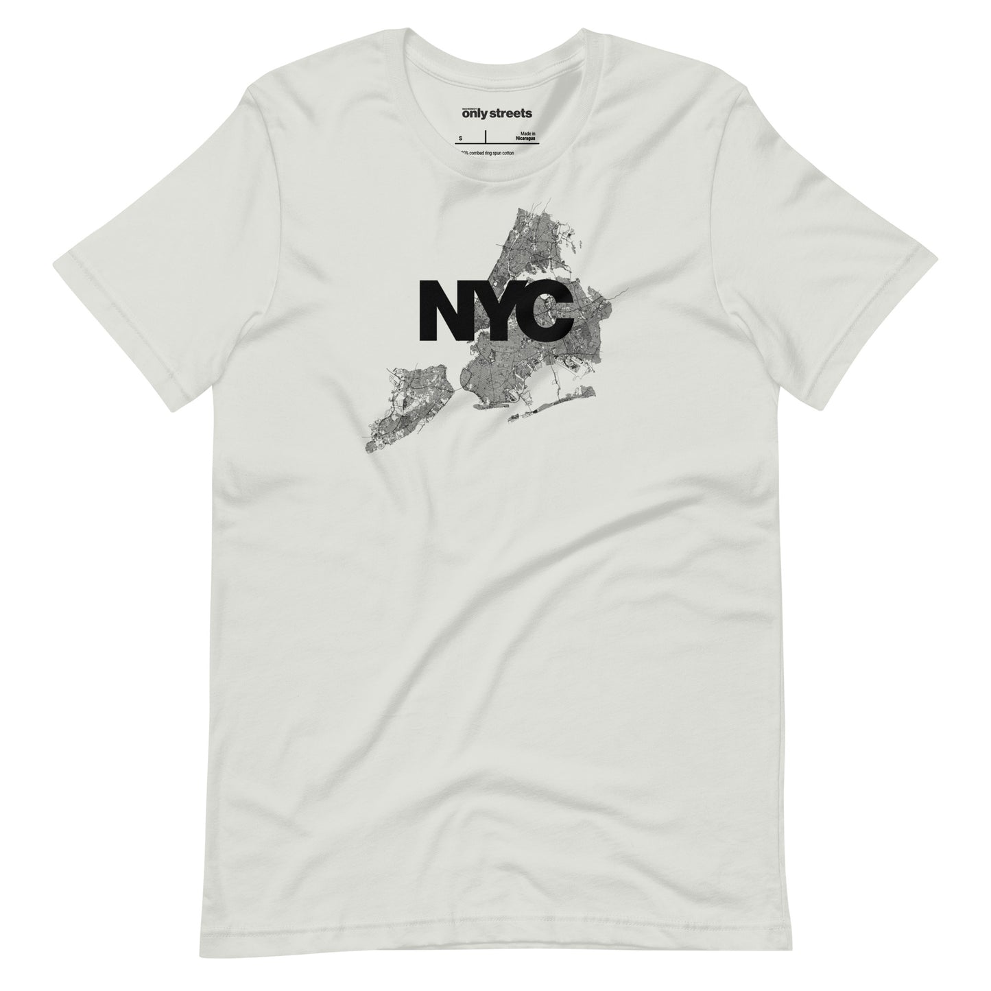 Only Streets New York Tee lifestyle — city map apparel | Mad Monkey
