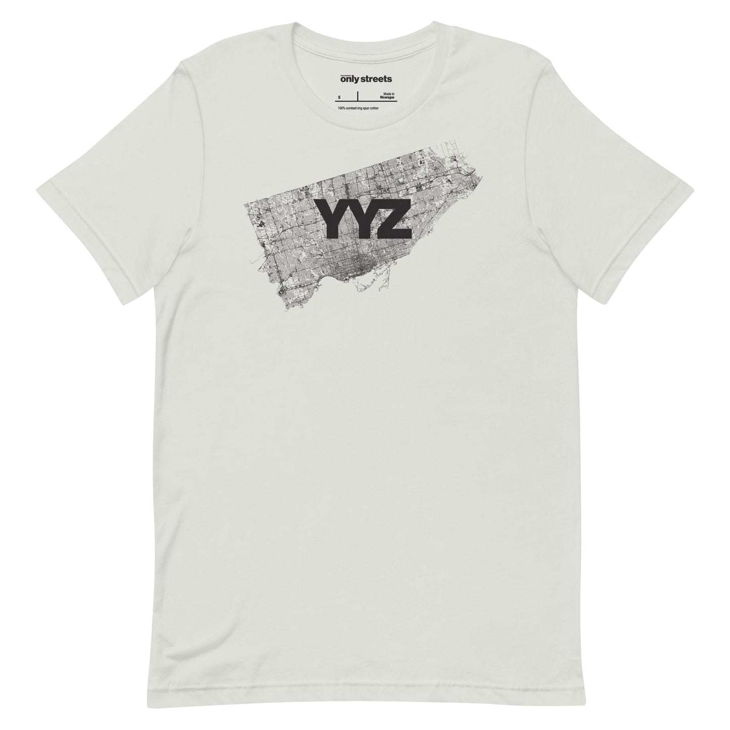 Toronto Street Map Graphic Tee — eco ink Canadian streetwear | Mad Monkey