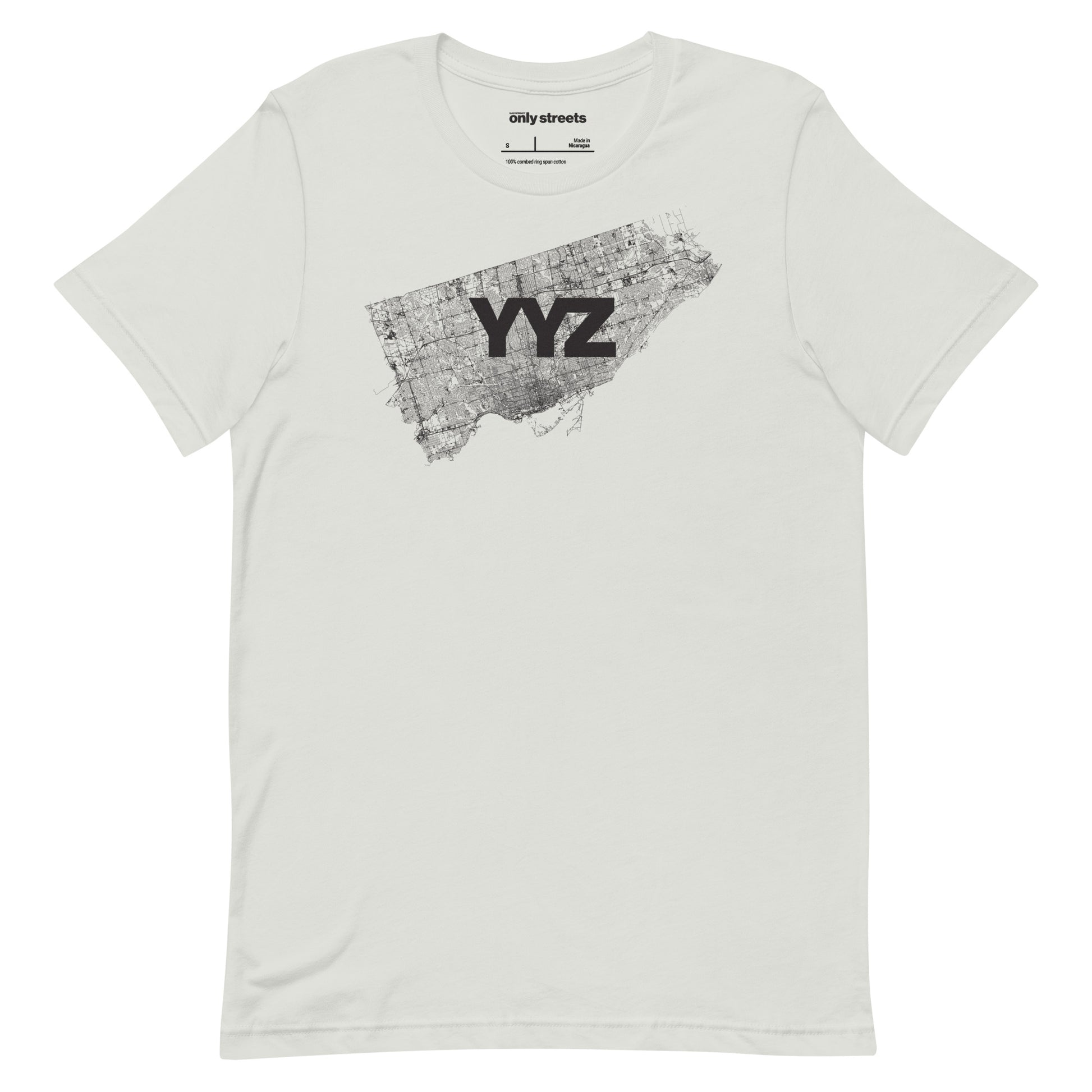 Toronto Street Map Graphic Tee — eco ink Canadian streetwear | Mad Monkey