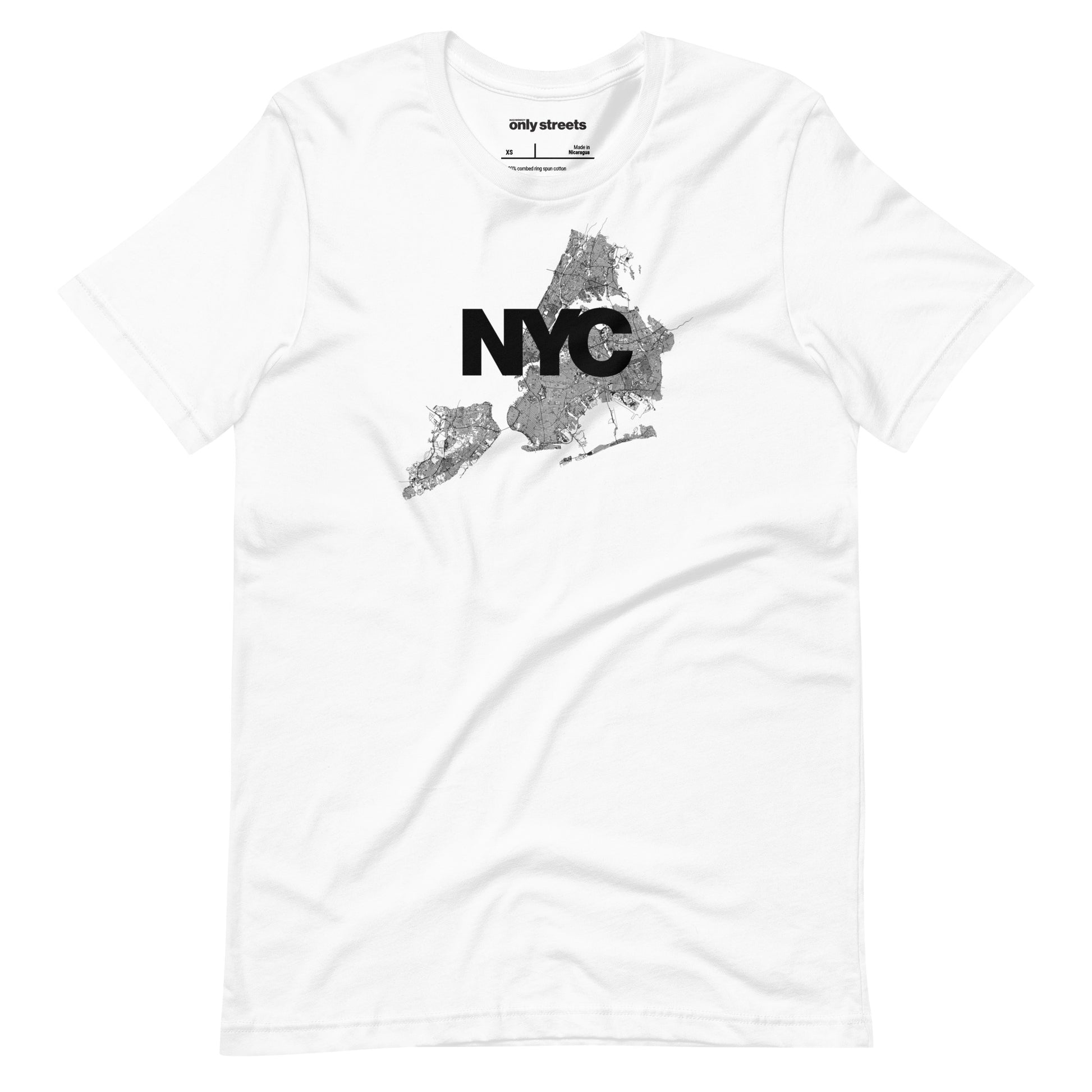 Only Streets New York Tee lifestyle — city map apparel | Mad Monkey