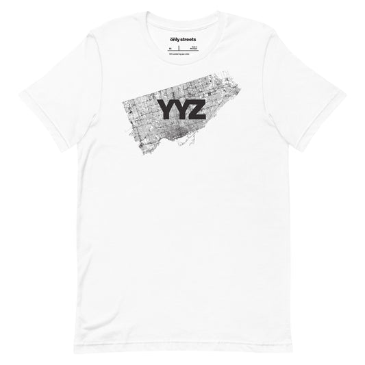 Toronto Street Map Graphic Tee — eco ink Canadian streetwear | Mad Monkey