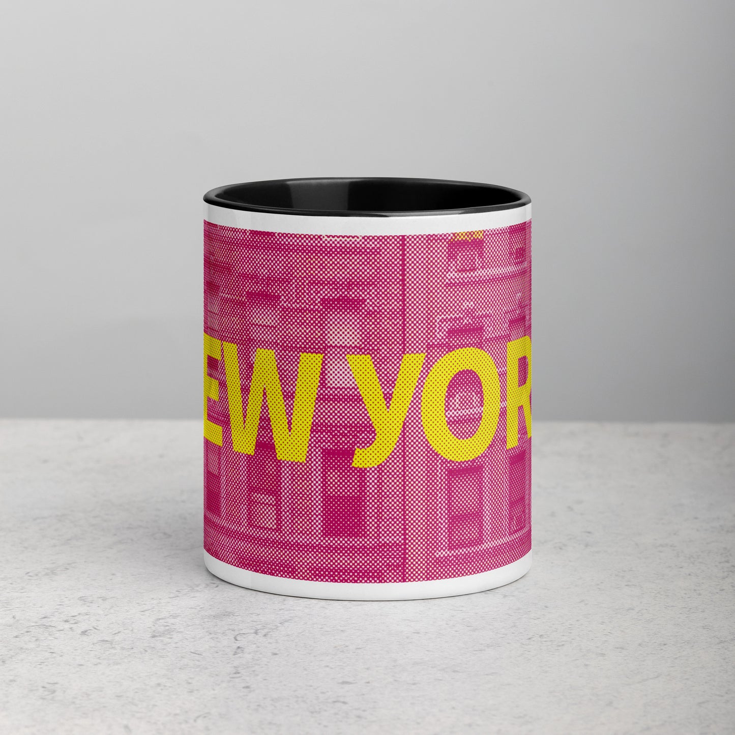New York Concrete Archive Ceramic Mug — 11oz city graphic | Mad Monkey