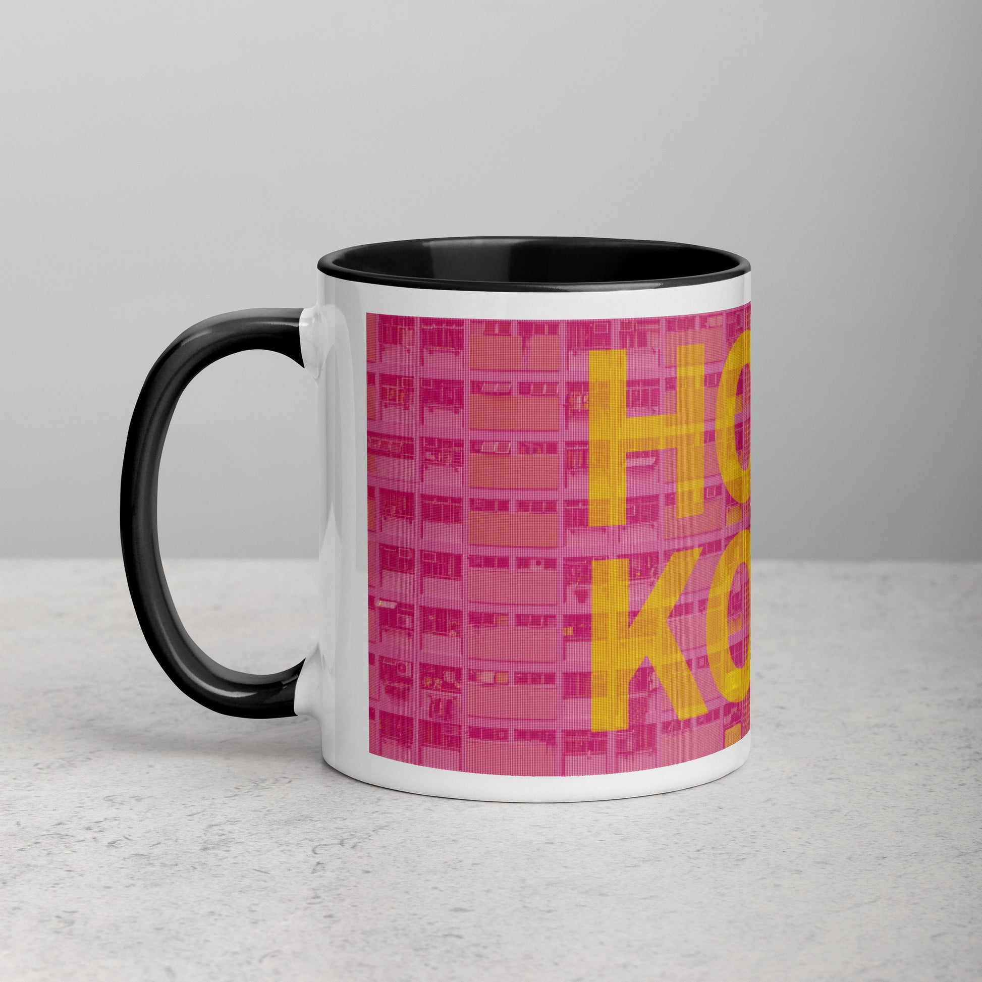 Hong Kong Concrete Archive Ceramic Mug — 11oz city graphic | Mad Monkey