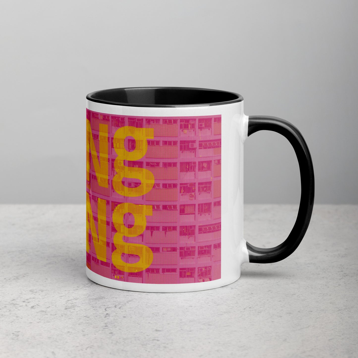 Hong Kong Concrete Archive Ceramic Mug — 11oz city graphic | Mad Monkey