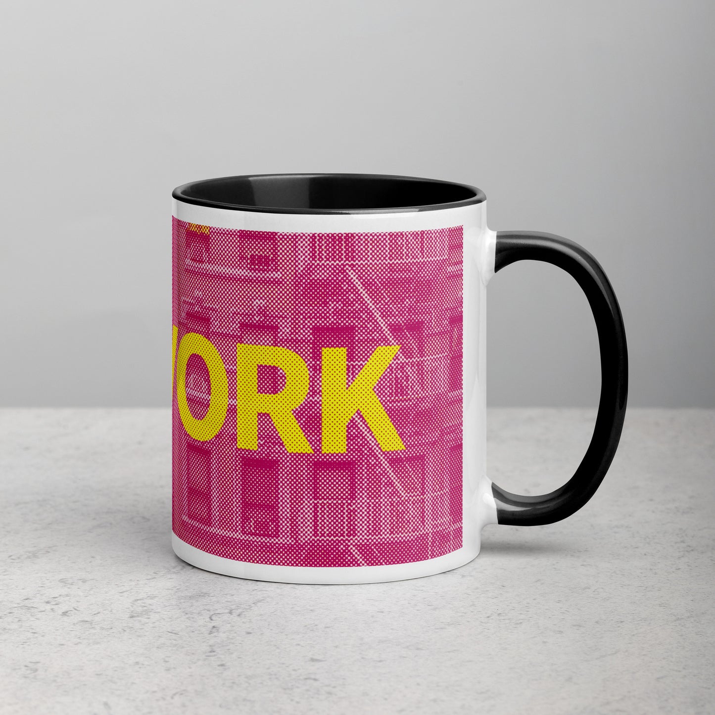 New York Concrete Archive Ceramic Mug — 11oz city graphic | Mad Monkey