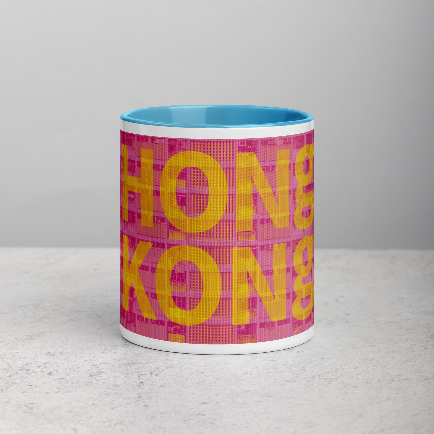 Hong Kong Concrete Archive Ceramic Mug — 11oz city graphic | Mad Monkey