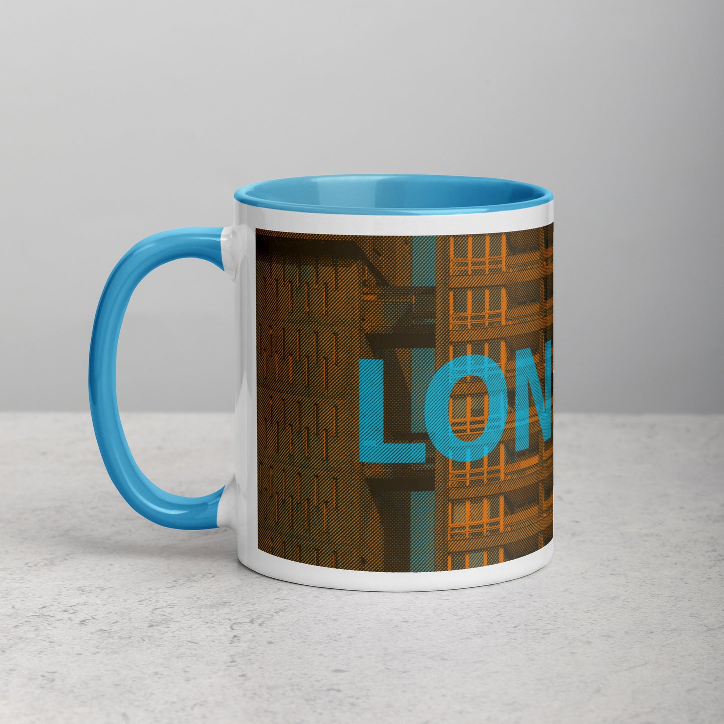 London Concrete Archive Ceramic Mug — 11oz city graphic | Mad Monkey