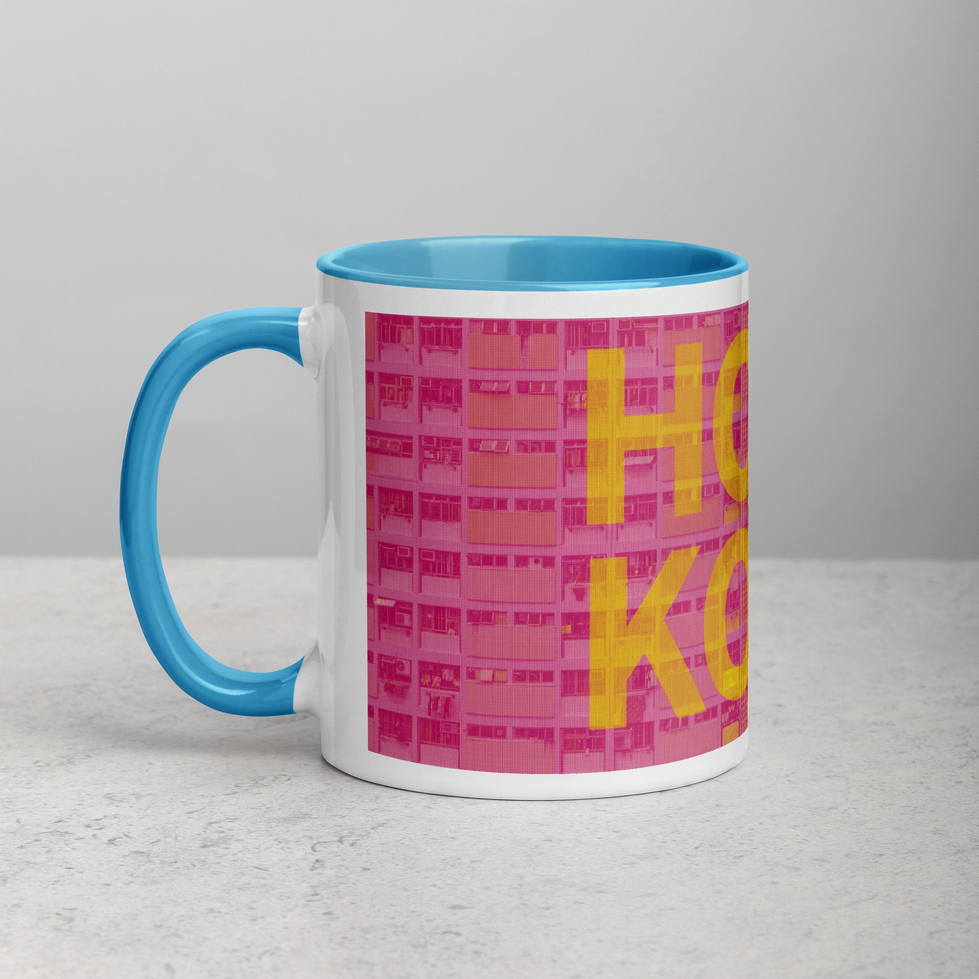 Hong Kong Concrete Archive Ceramic Mug — 11oz city graphic | Mad Monkey