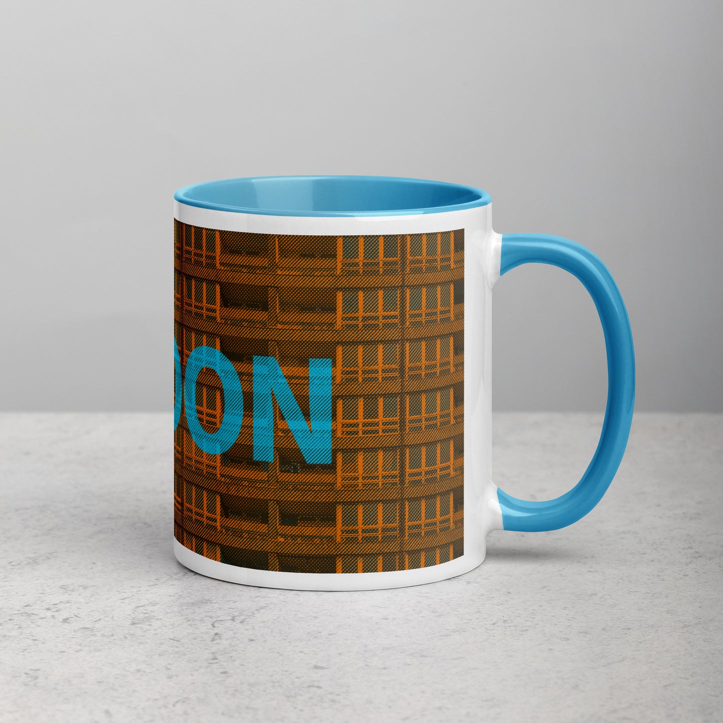 London Concrete Archive Ceramic Mug — 11oz city graphic | Mad Monkey