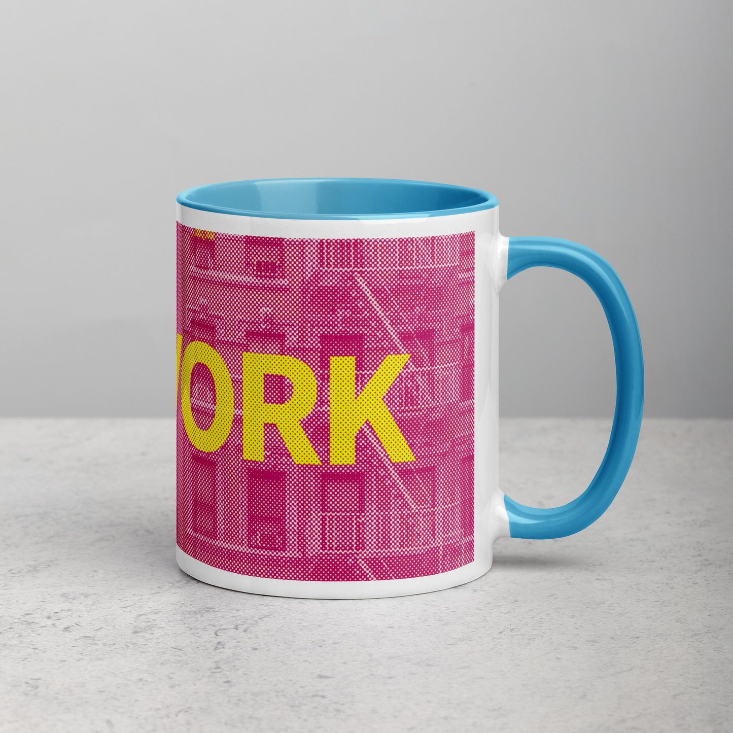 New York Concrete Archive Ceramic Mug — 11oz city graphic | Mad Monkey